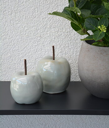 Äpple i keramik 11,5 cm litet