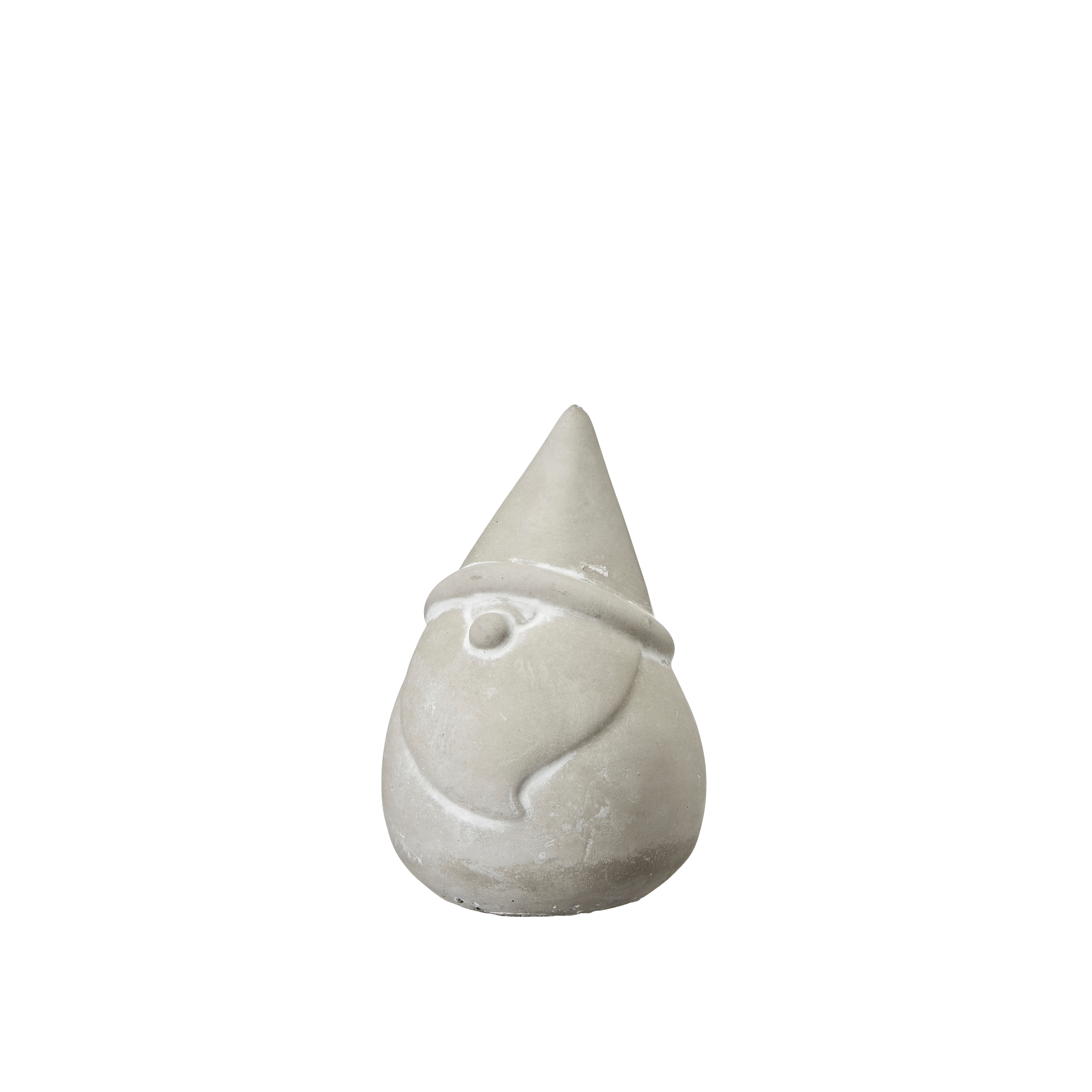 Tomte Aston i betong ljusgrå liten 13 cm - 3