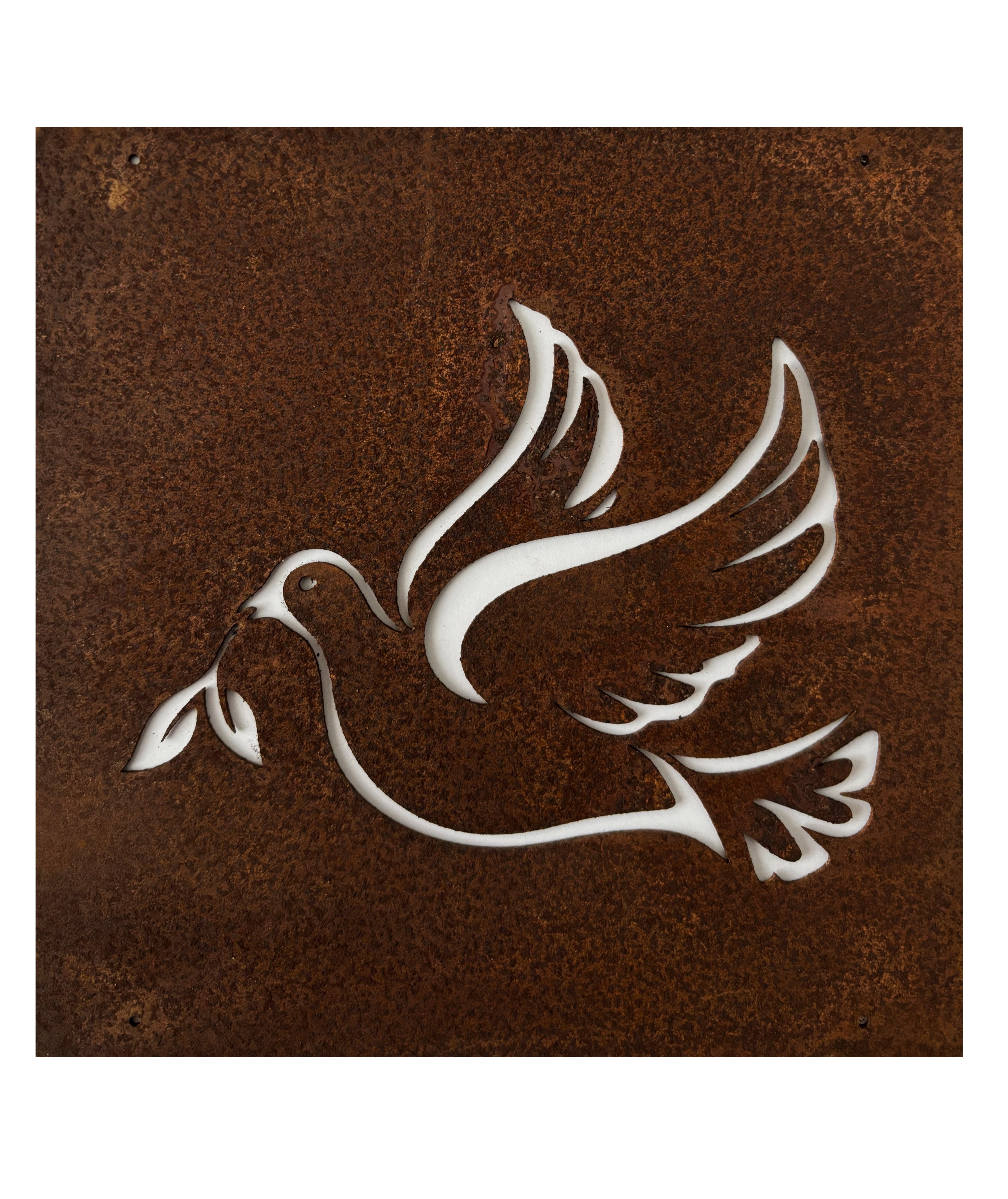 Rostig skylt DUVA till armeringsnät 14 cm