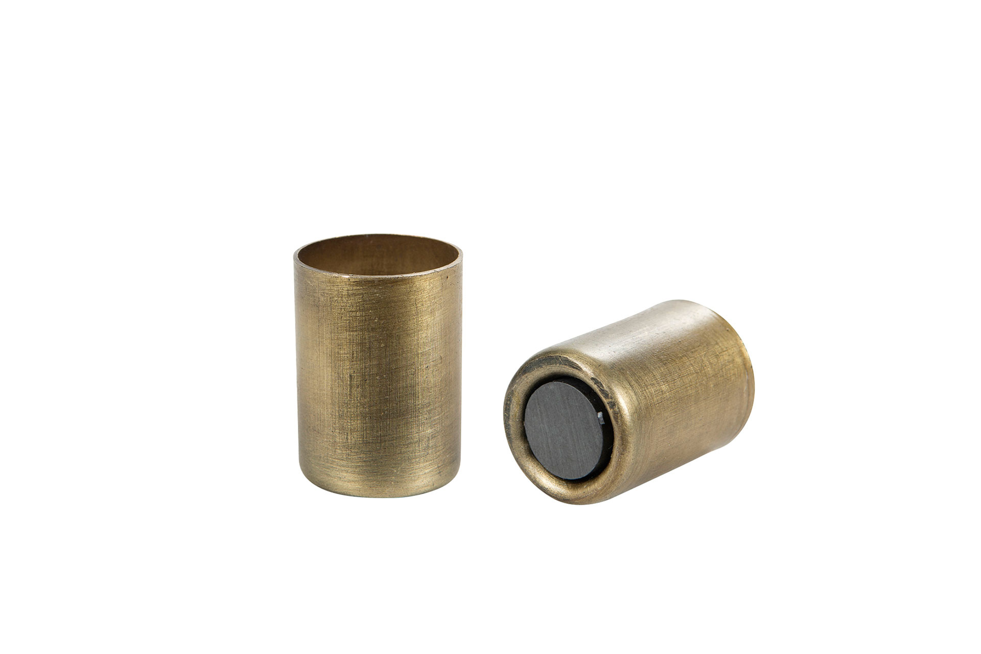 Ljushållare med magnet 3cm antik mässing till kronljus