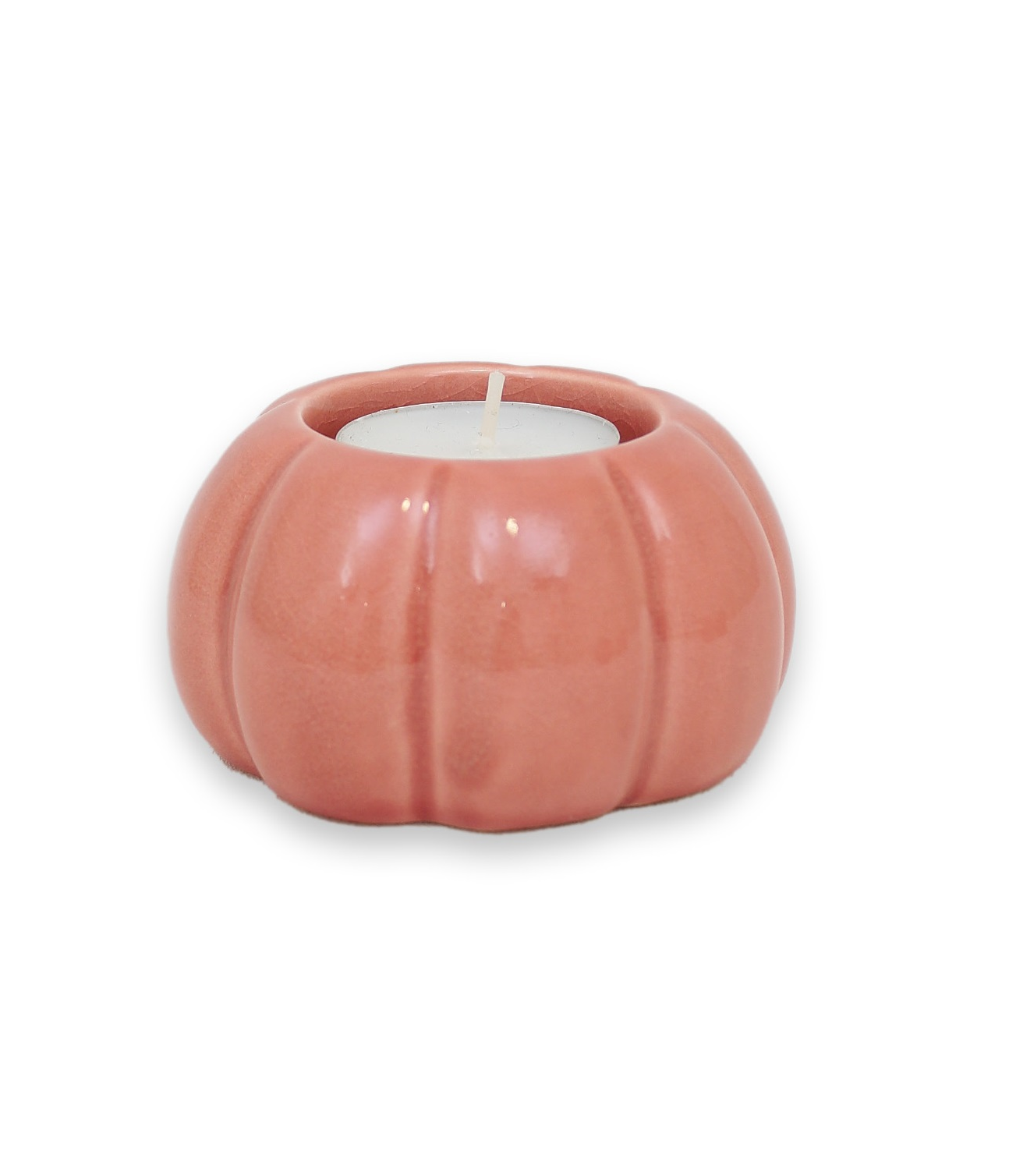 Pumpa ljuslykta ROSA 8,5 cm keramik