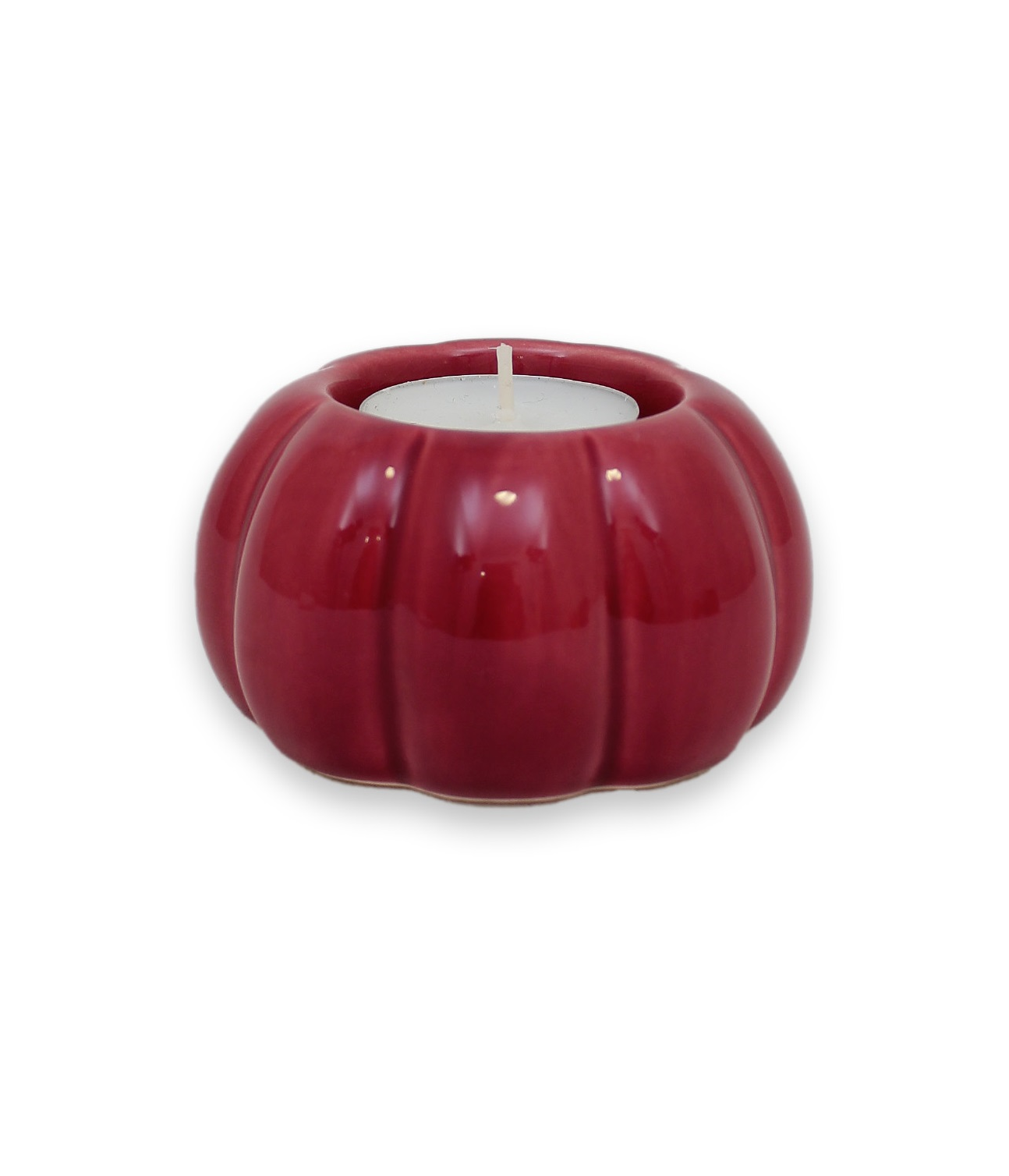 Pumpa ljuslykta HALLON 7,8 cm keramik 