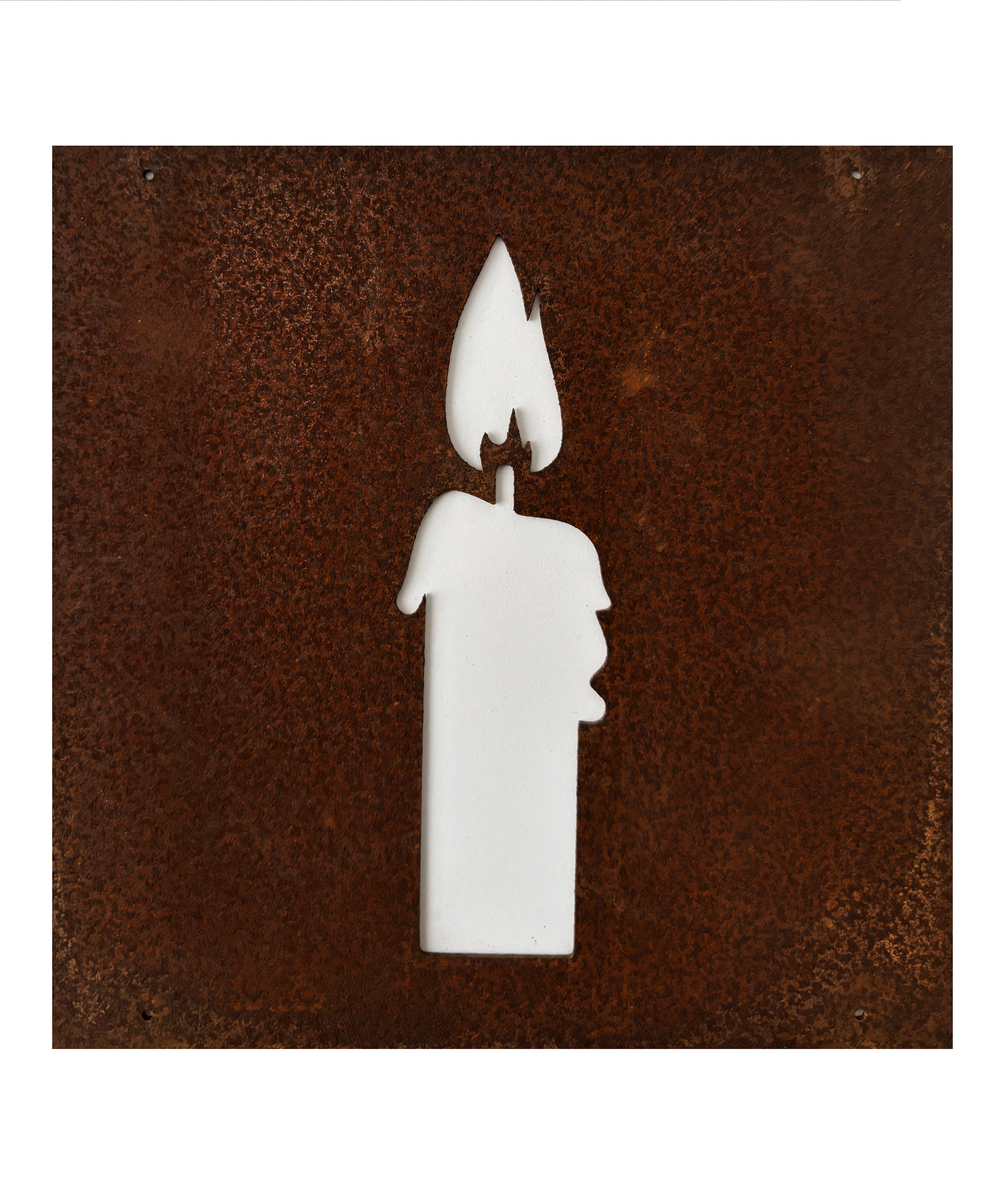 Rostig skylt ljus till armeringsnät 14 cm