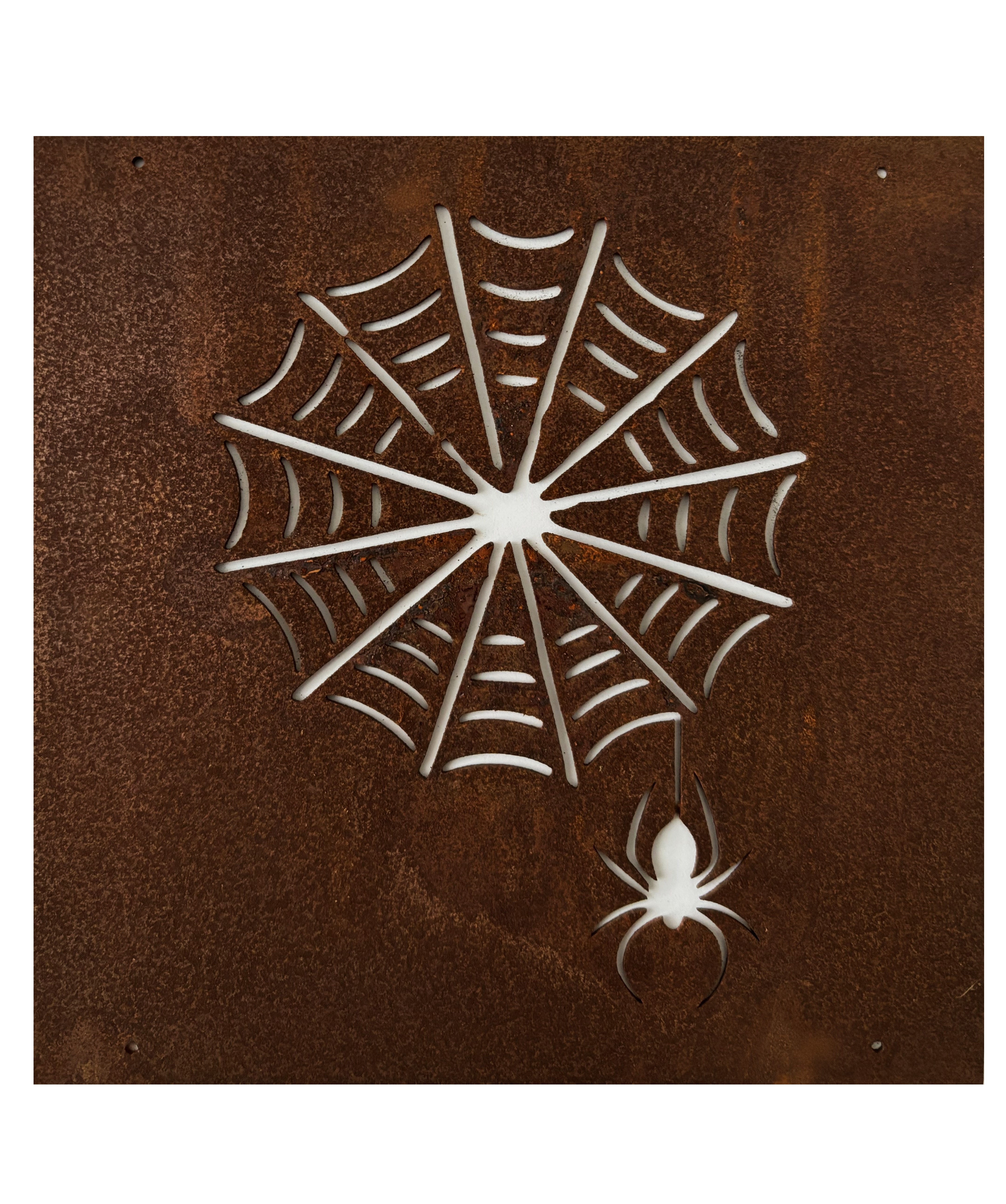 Rostig skylt SPINDELNÄT till armeringsnät 14 cm