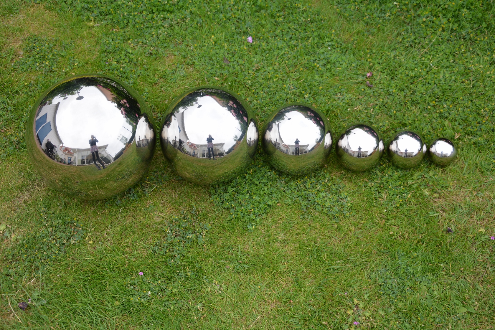 KLOT / silverklot 10 cm. Silverkula i rostfritt - 5