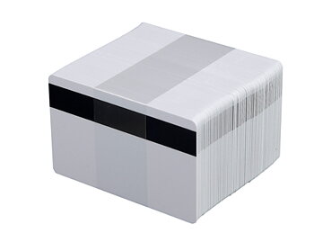 Plastkort vit HiCo 10-pack