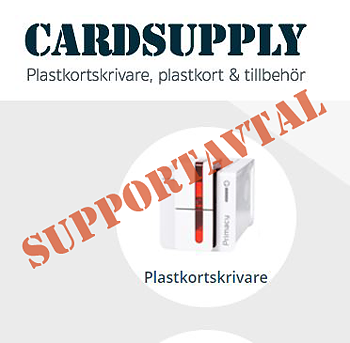 Supportavtal plastkortskrivare, telefon och mailsupport