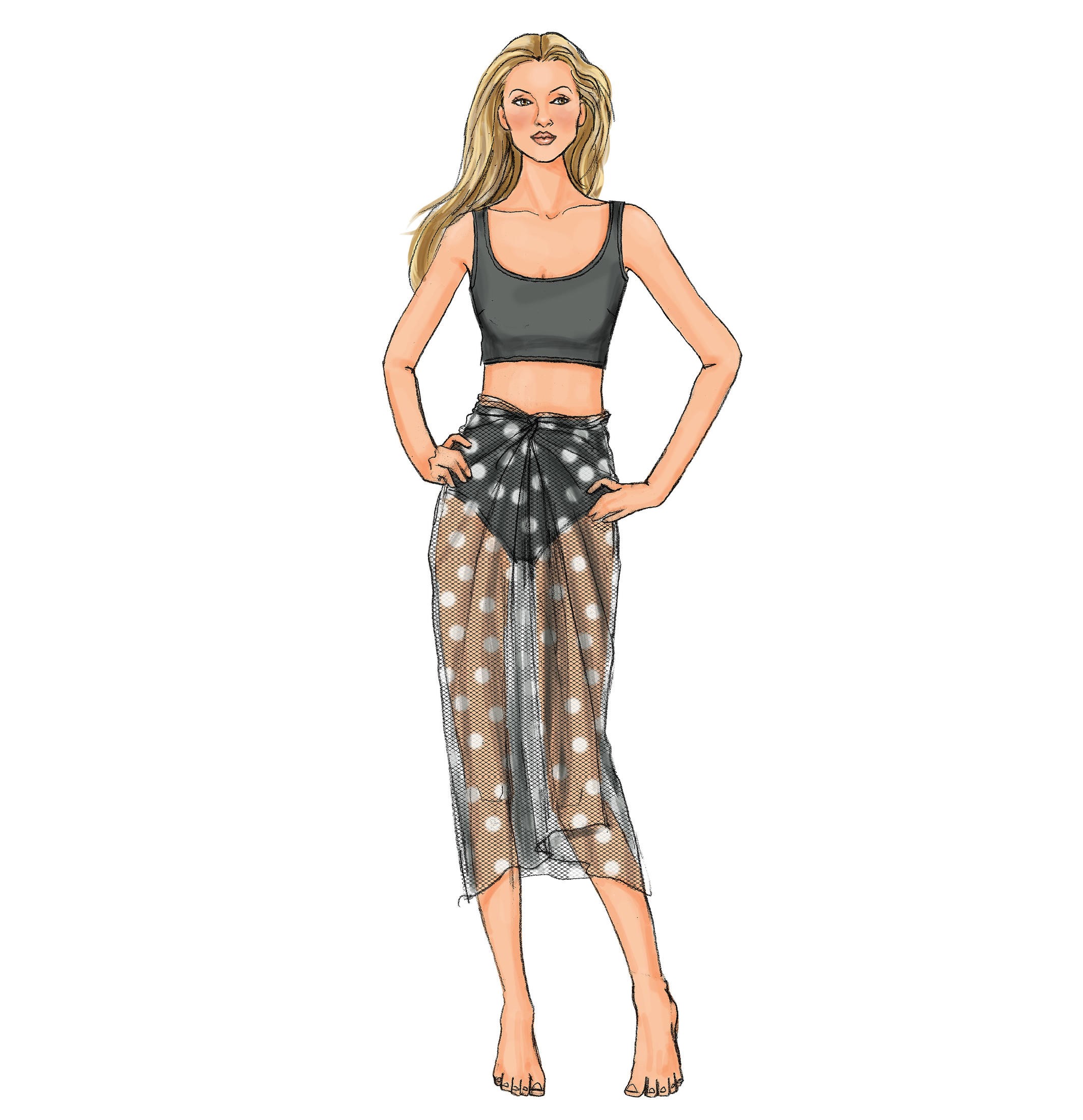 B4526 - Baddräkt, bikini & sarong - 3