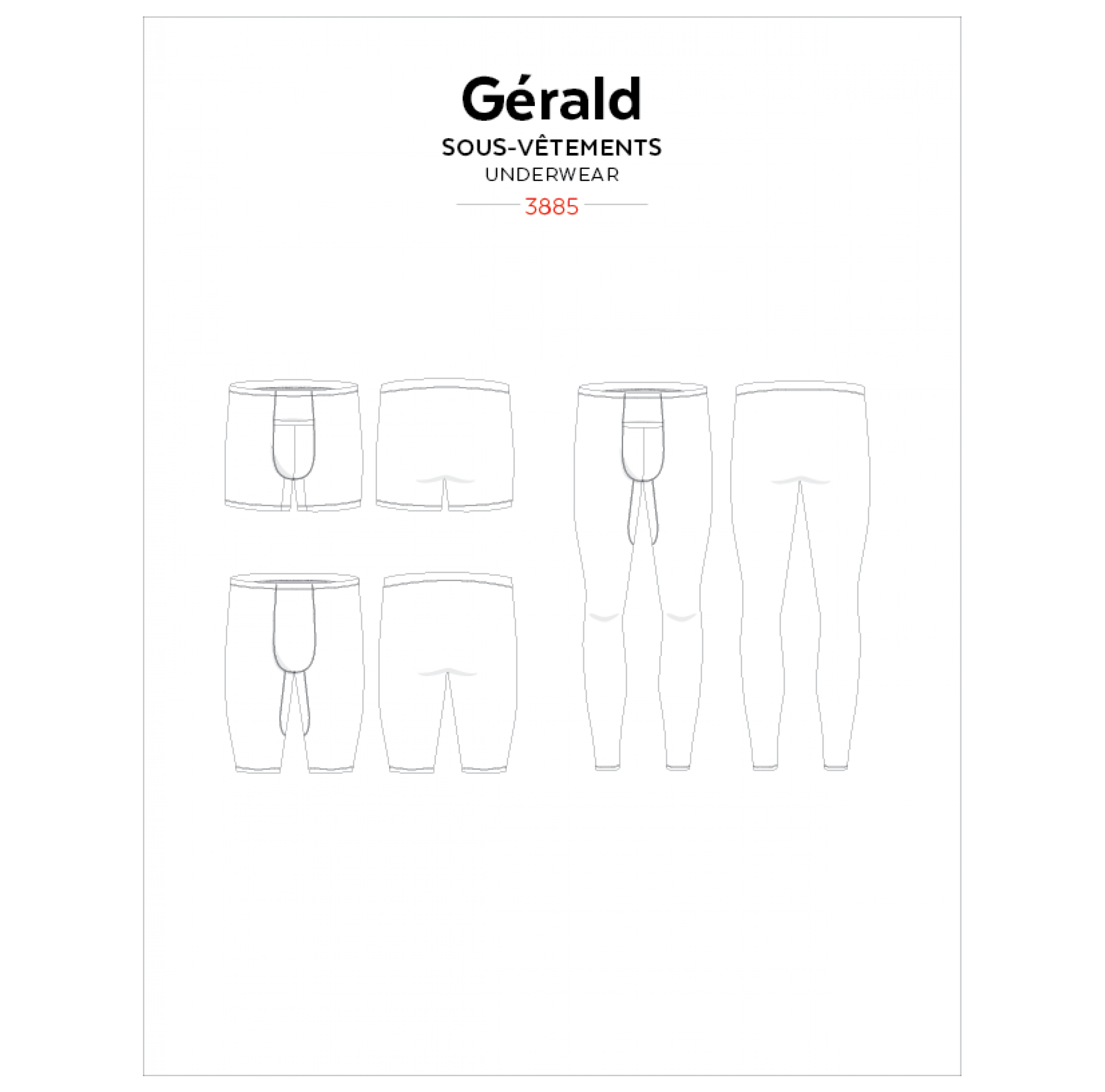 J3885 - Gérald underkläder & leggings herr & pojke