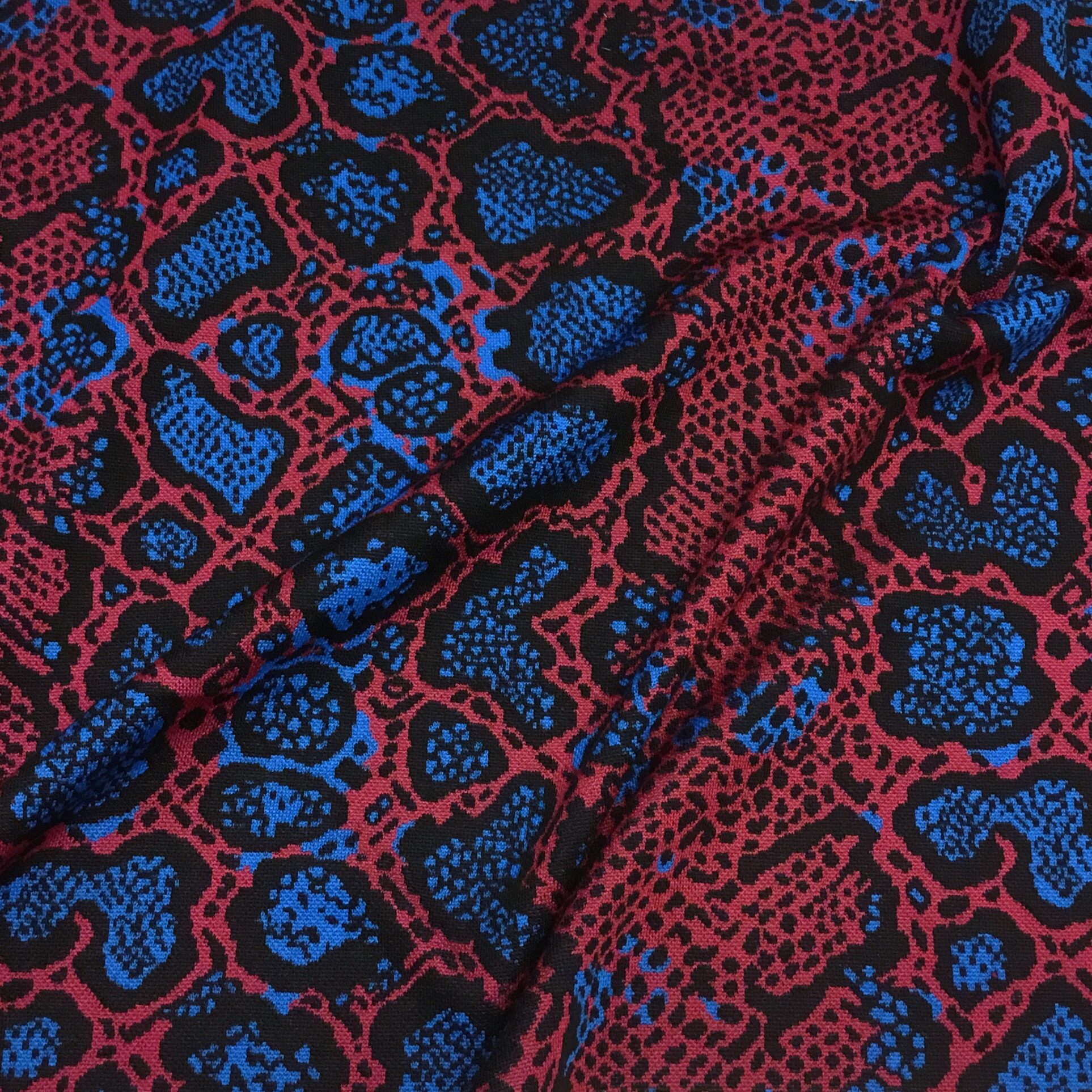Djurmönstrad jacquard Rosa/Blå MU025