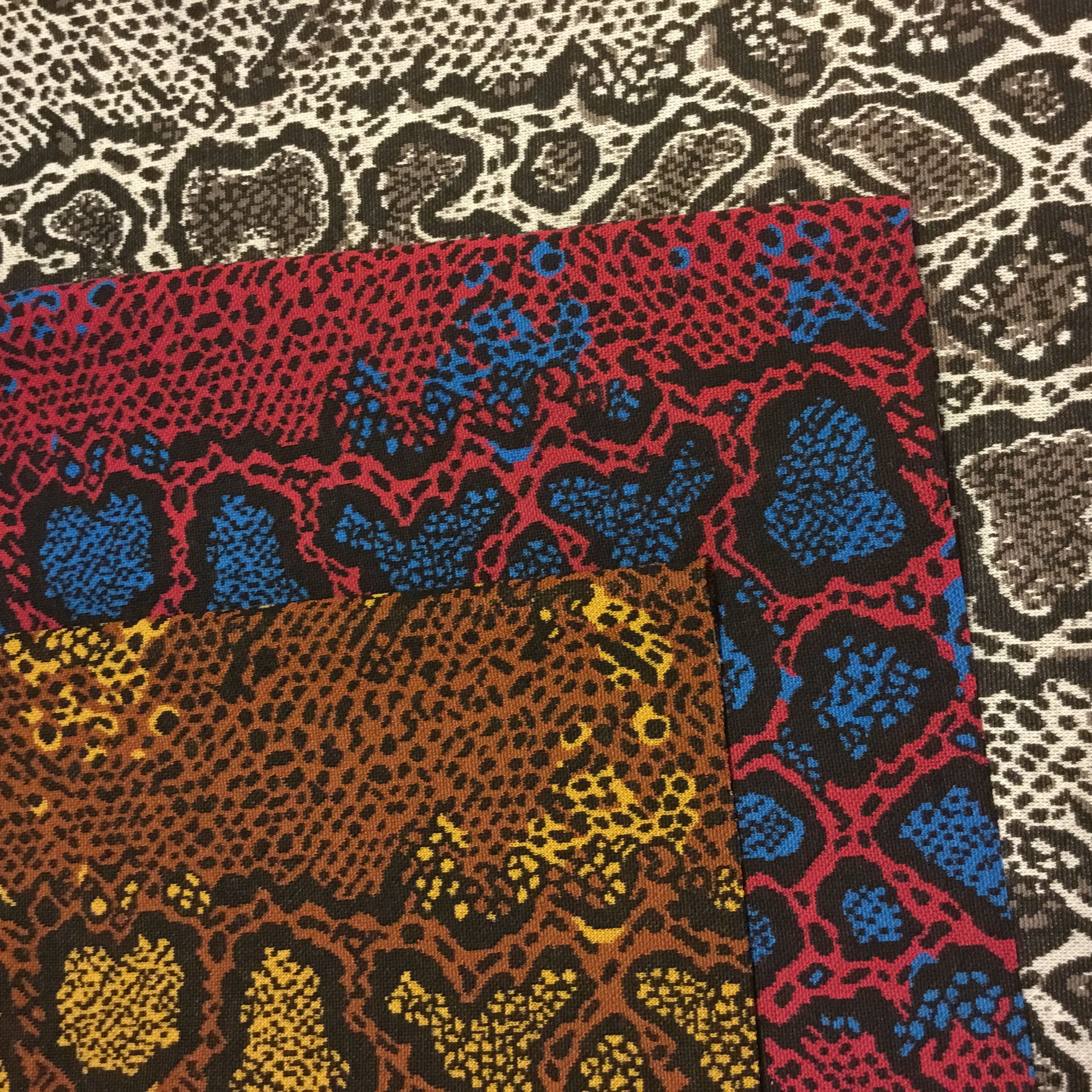 Djurmönstrad jacquard Brun/Gul MU025 - 5