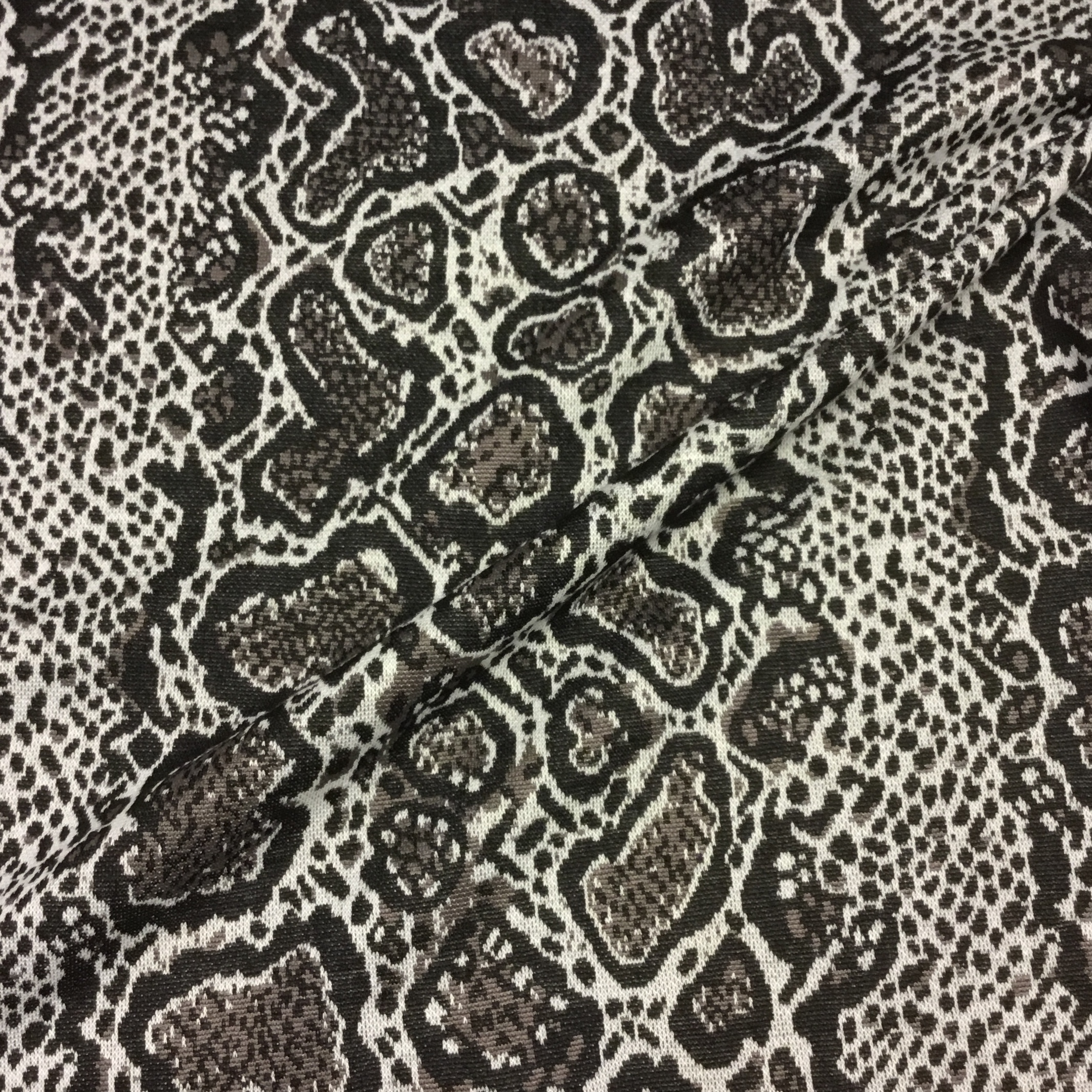 Animal jacquard knit Black/Grey MU025