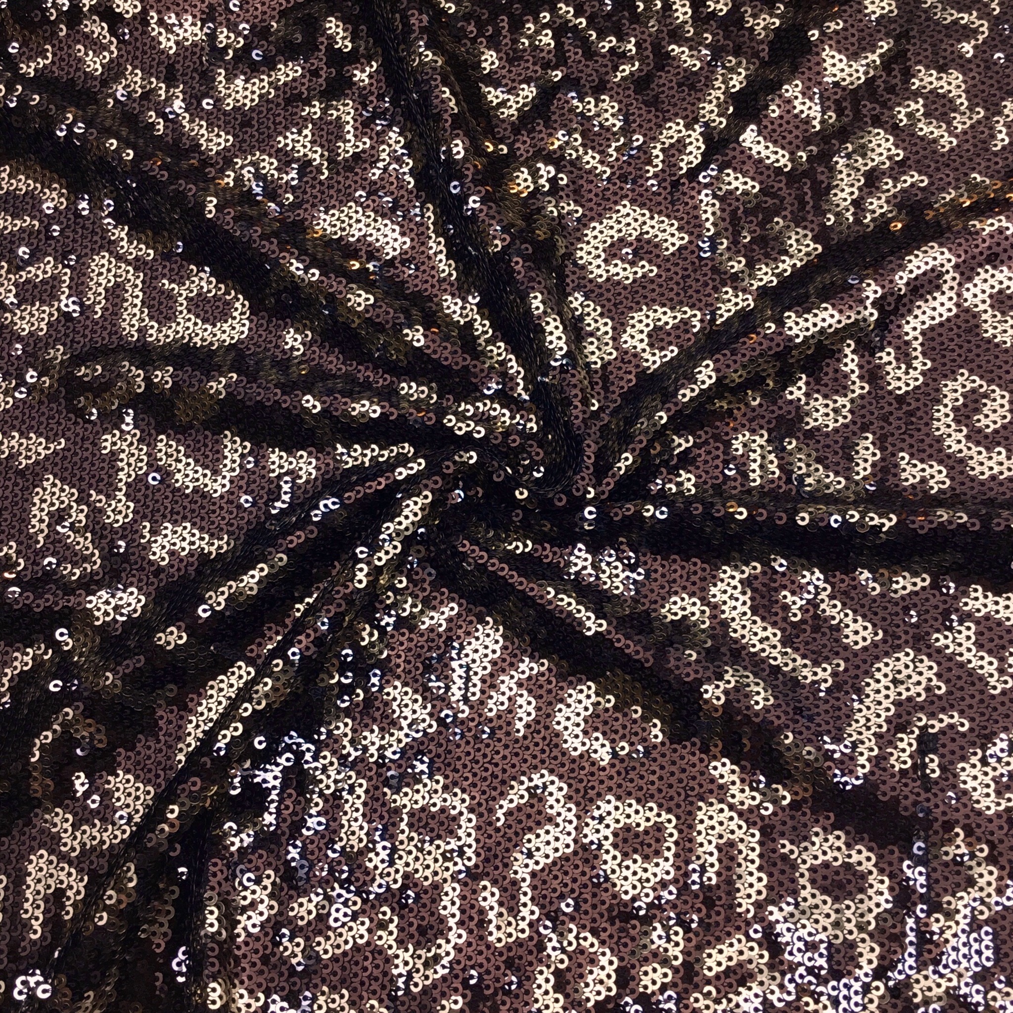 Stretchtyg paljett leopard HE420