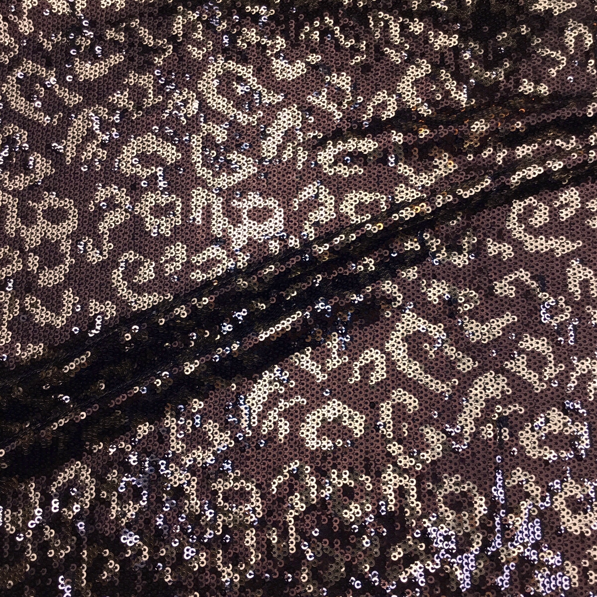 Stretchtyg paljett leopard HE420