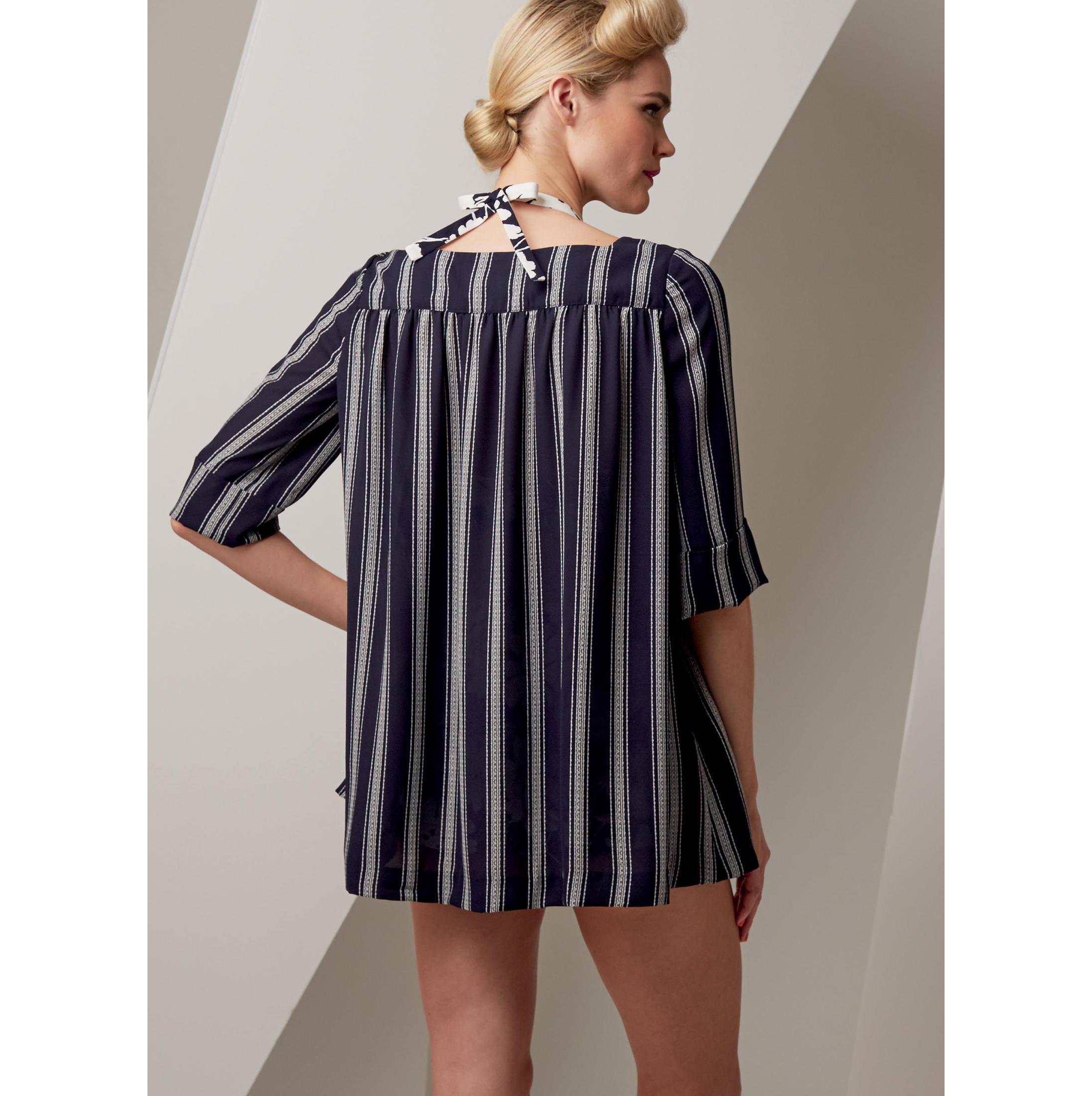 V9255 - Retro soltopp, shorts & strandtunika - 6