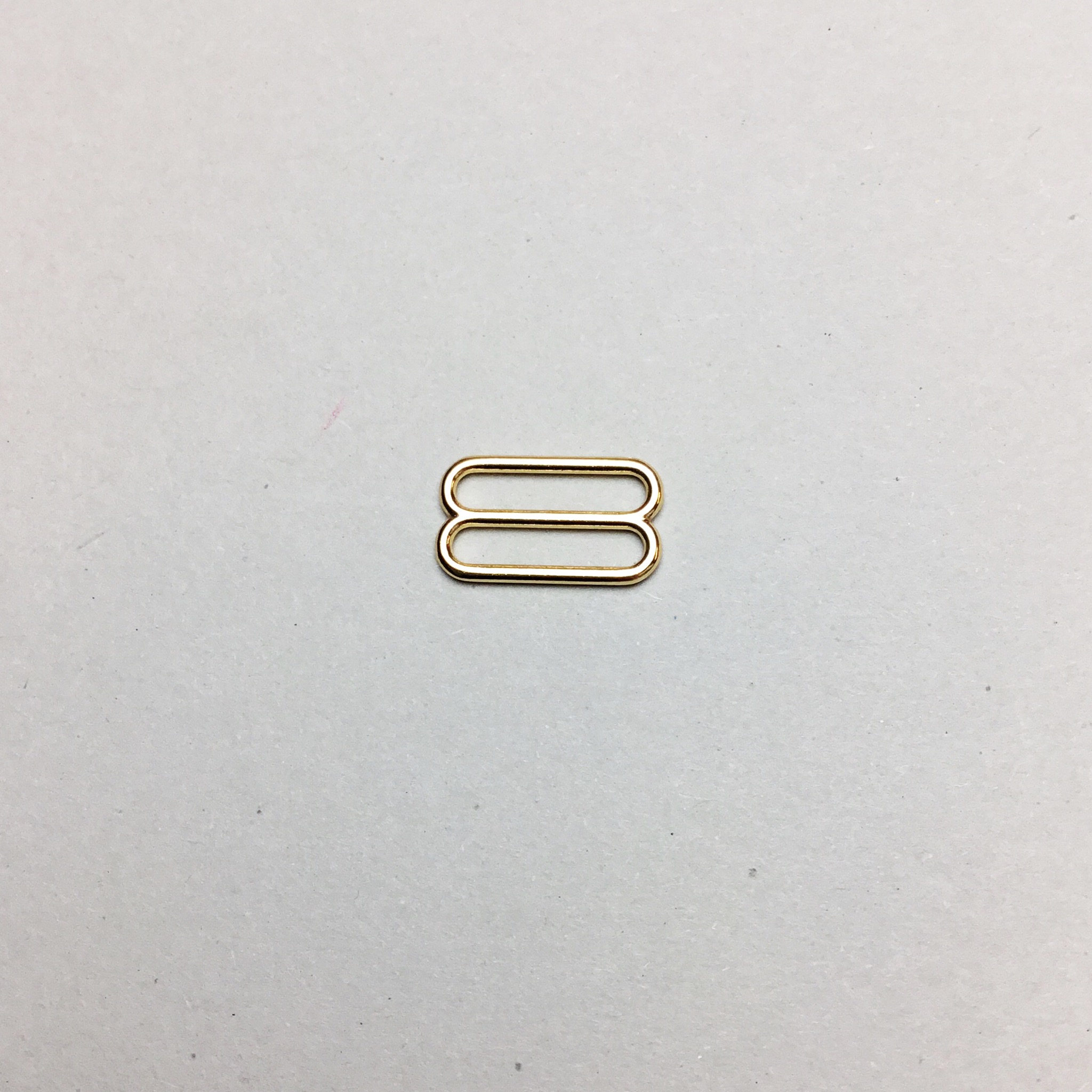 Slide 15mm - gold - rounded