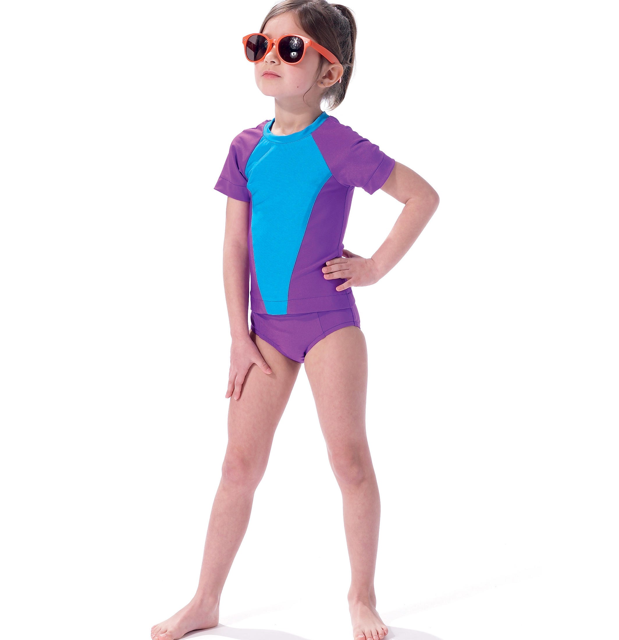 MC7417 - Långärmad bikinitop & bikinitrosa - 4
