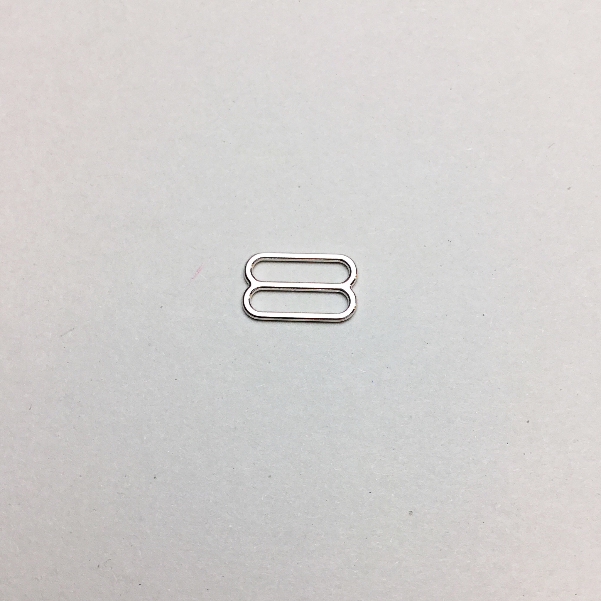 Slide 15mm - silver - rounded