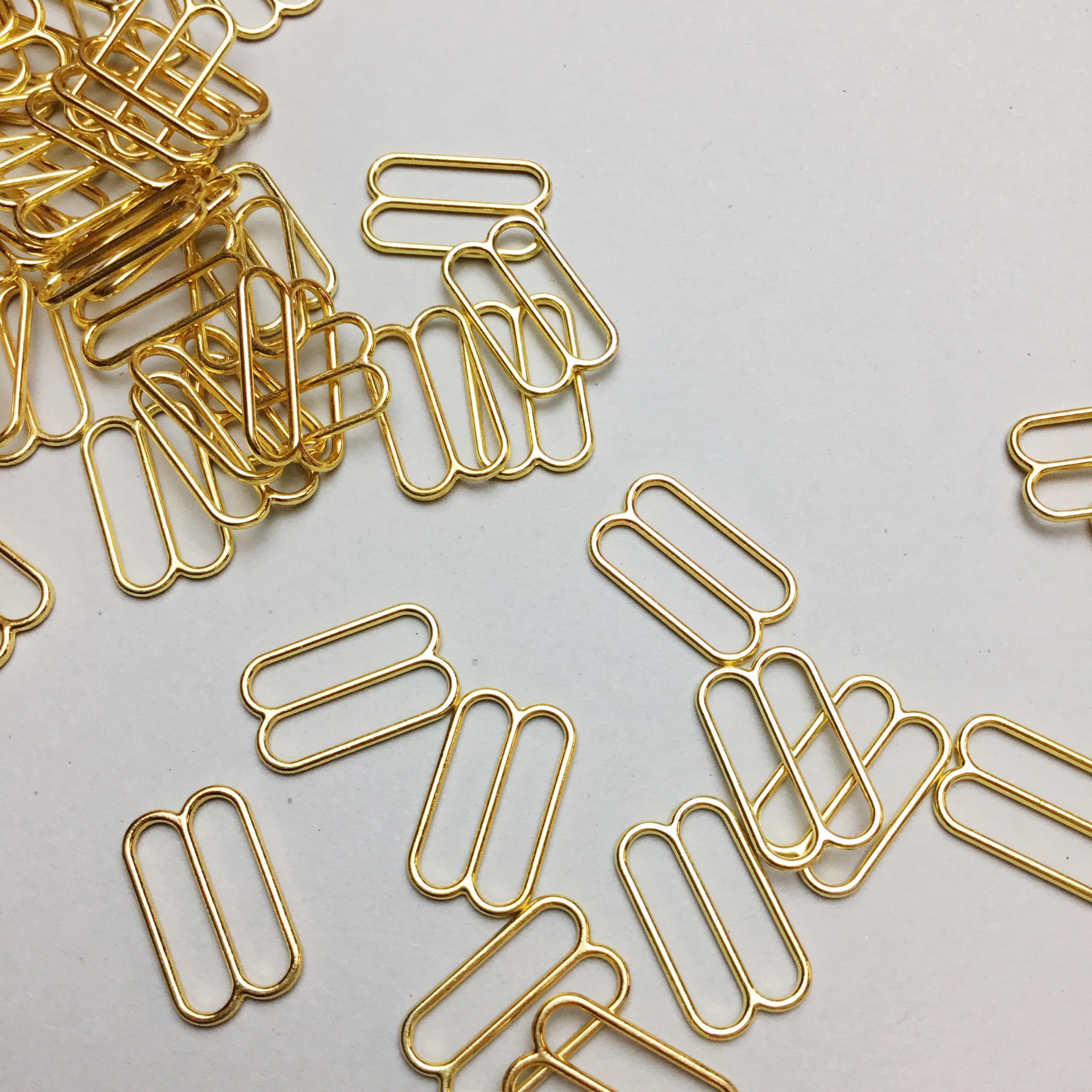Slide 18mm - gold - rounded