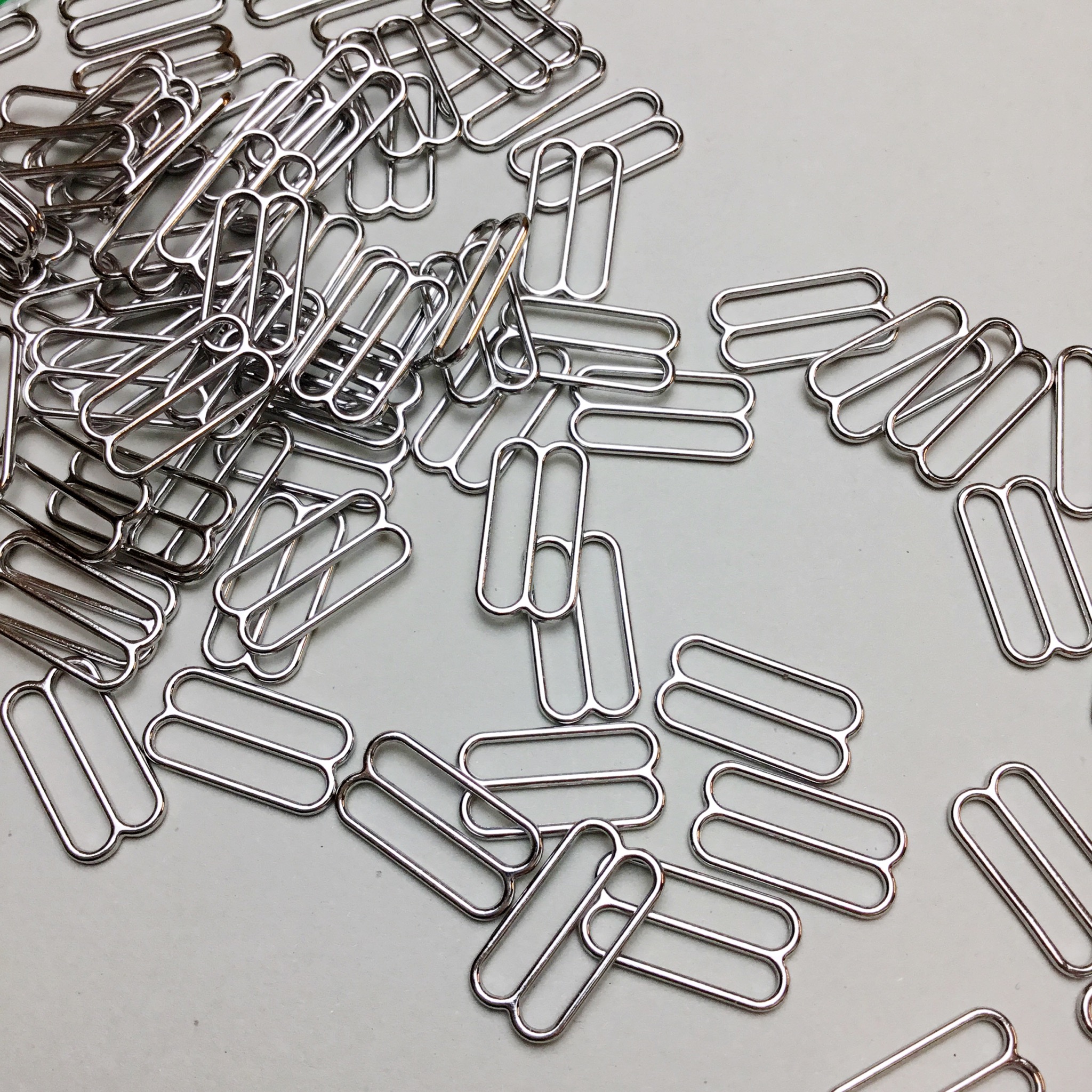 Slide 18mm - silver - rounded