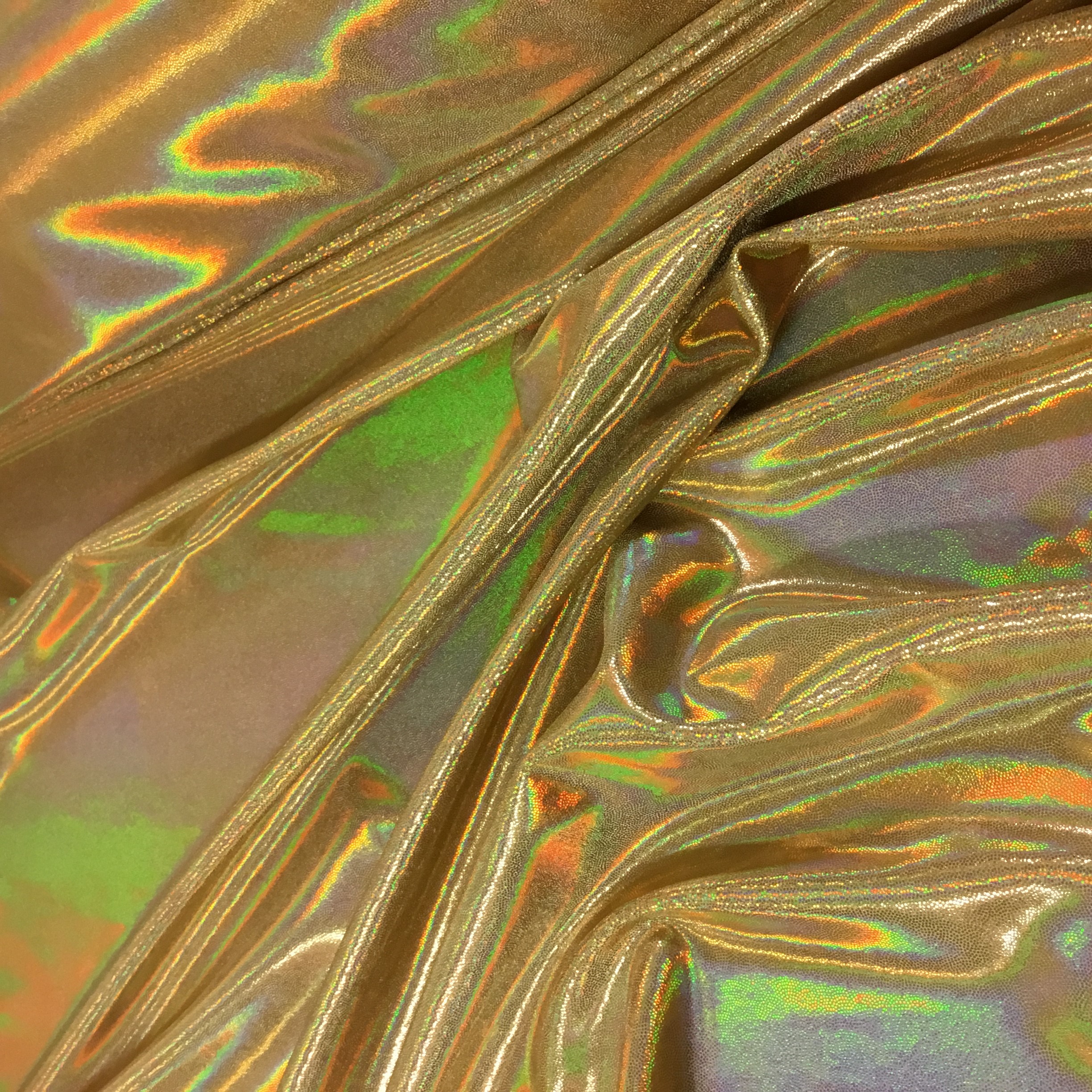 Folietryckt lycra Guld holo TL2269 - 3