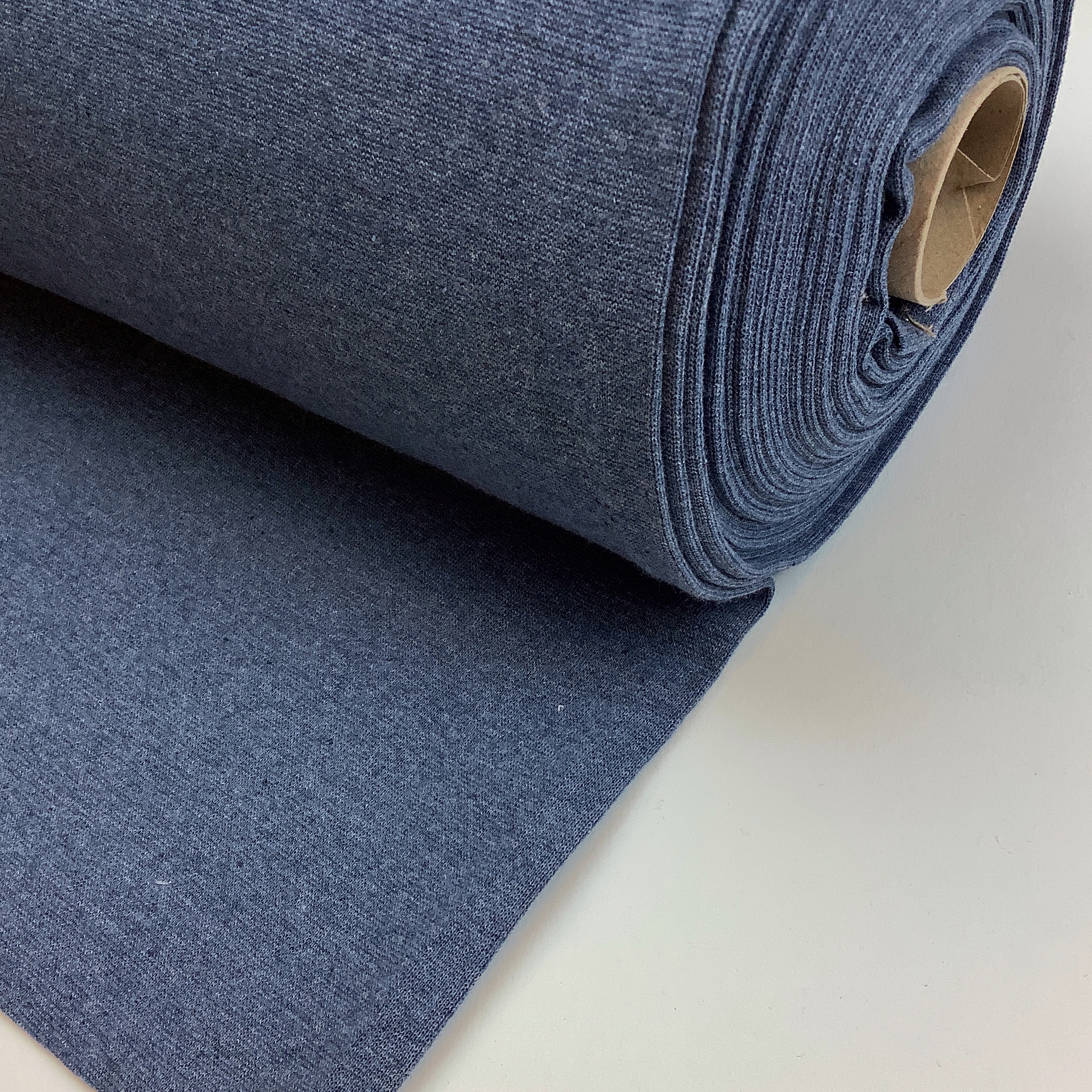 Recycled rib Blue melange