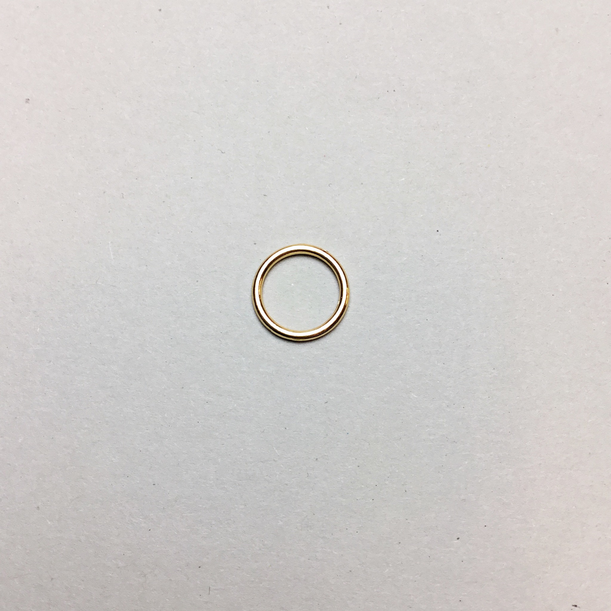 Ring 10mm - gold - rounded