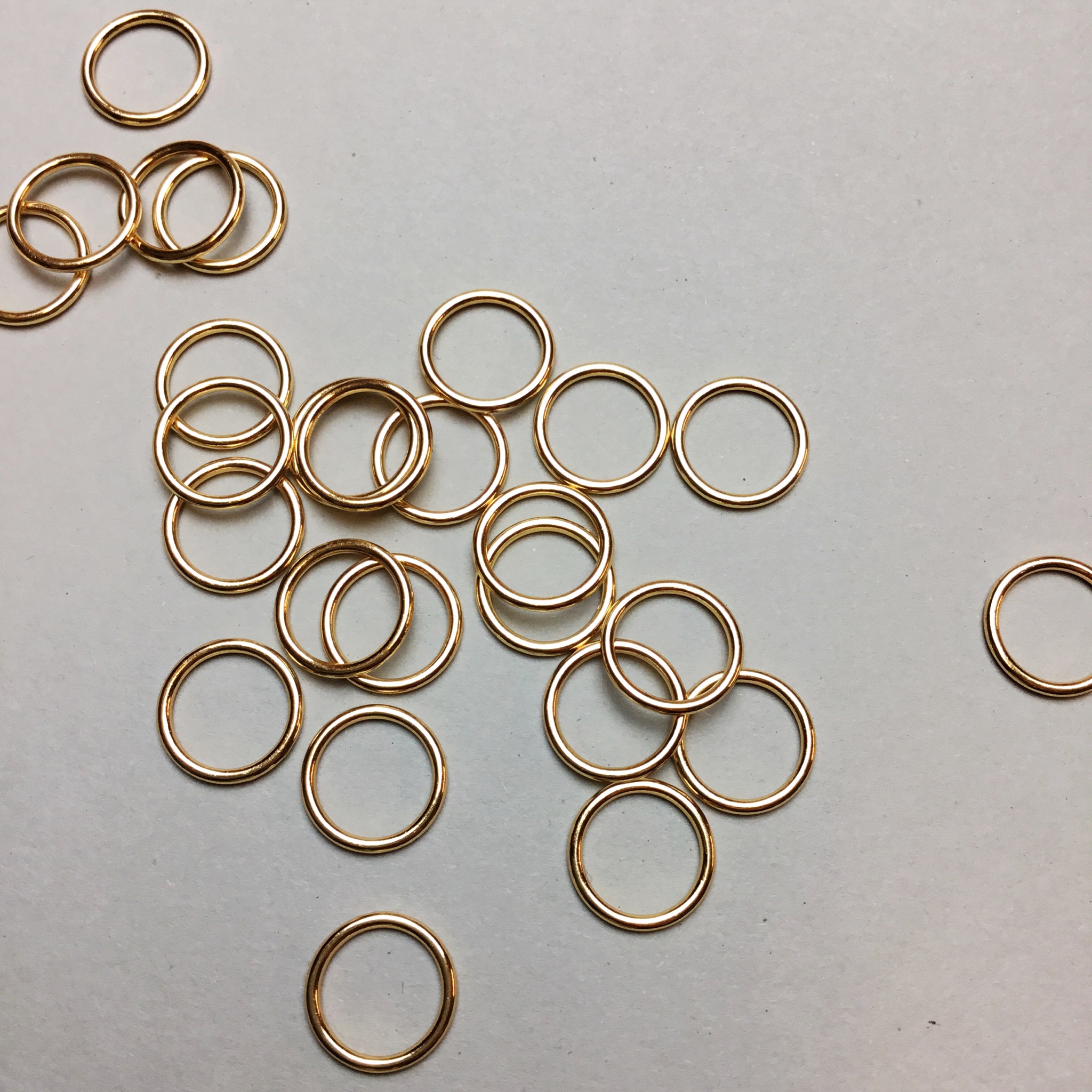 Ring 10mm - gold - rounded