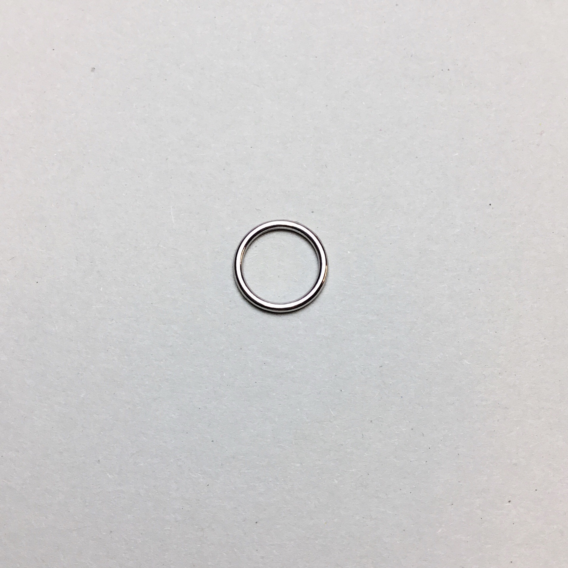Ring 10mm - silver - rounded