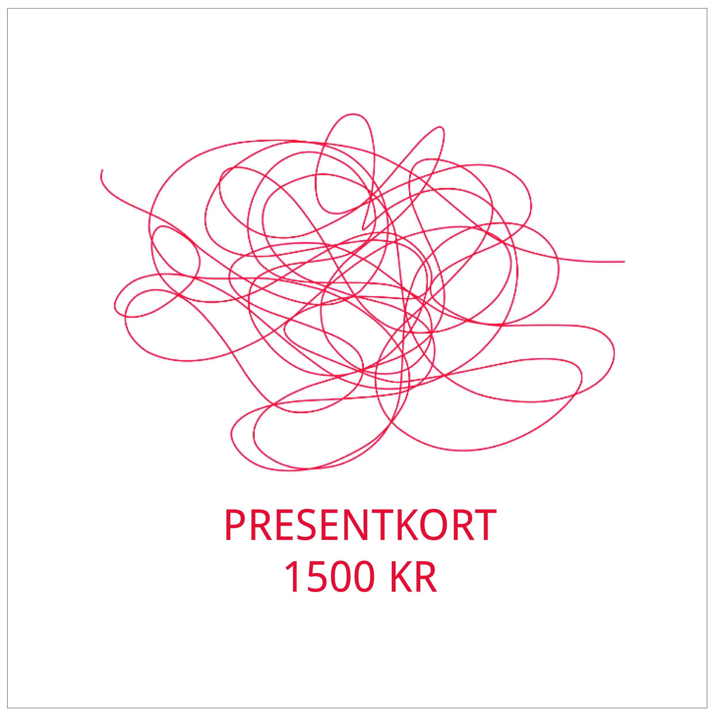 Gift card digital - 1500 kr