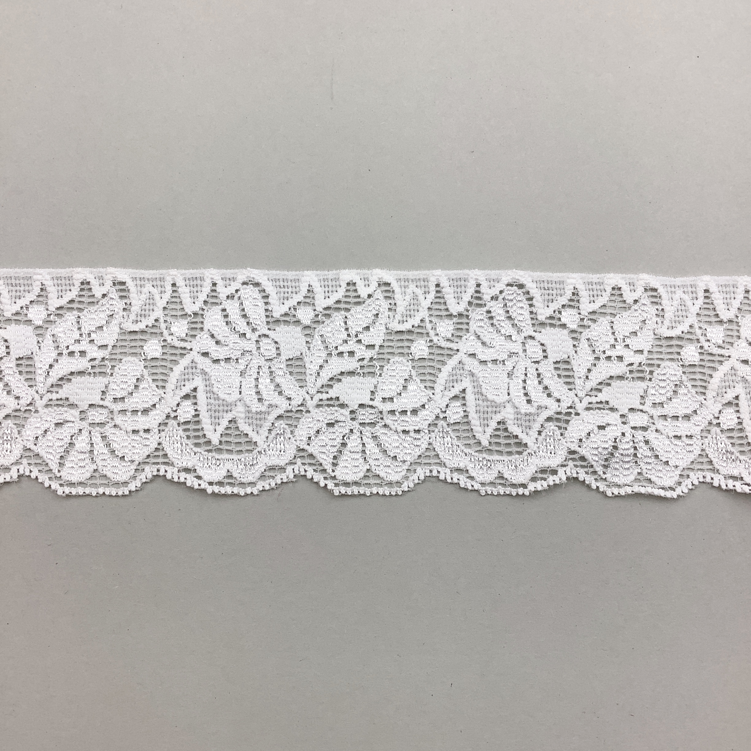 Stretch lace White 6cm - HA45506