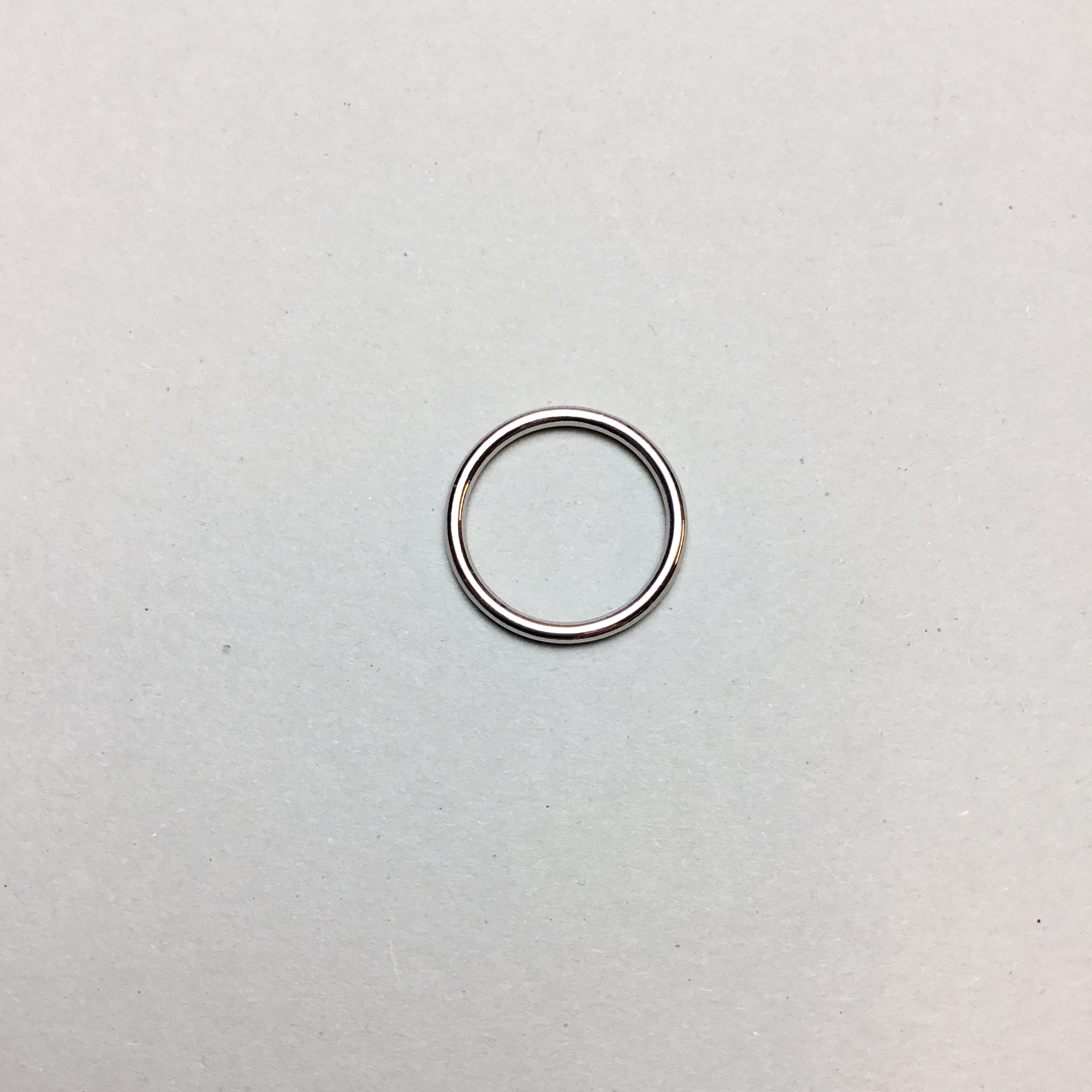 Ring 15mm - silver - rounded