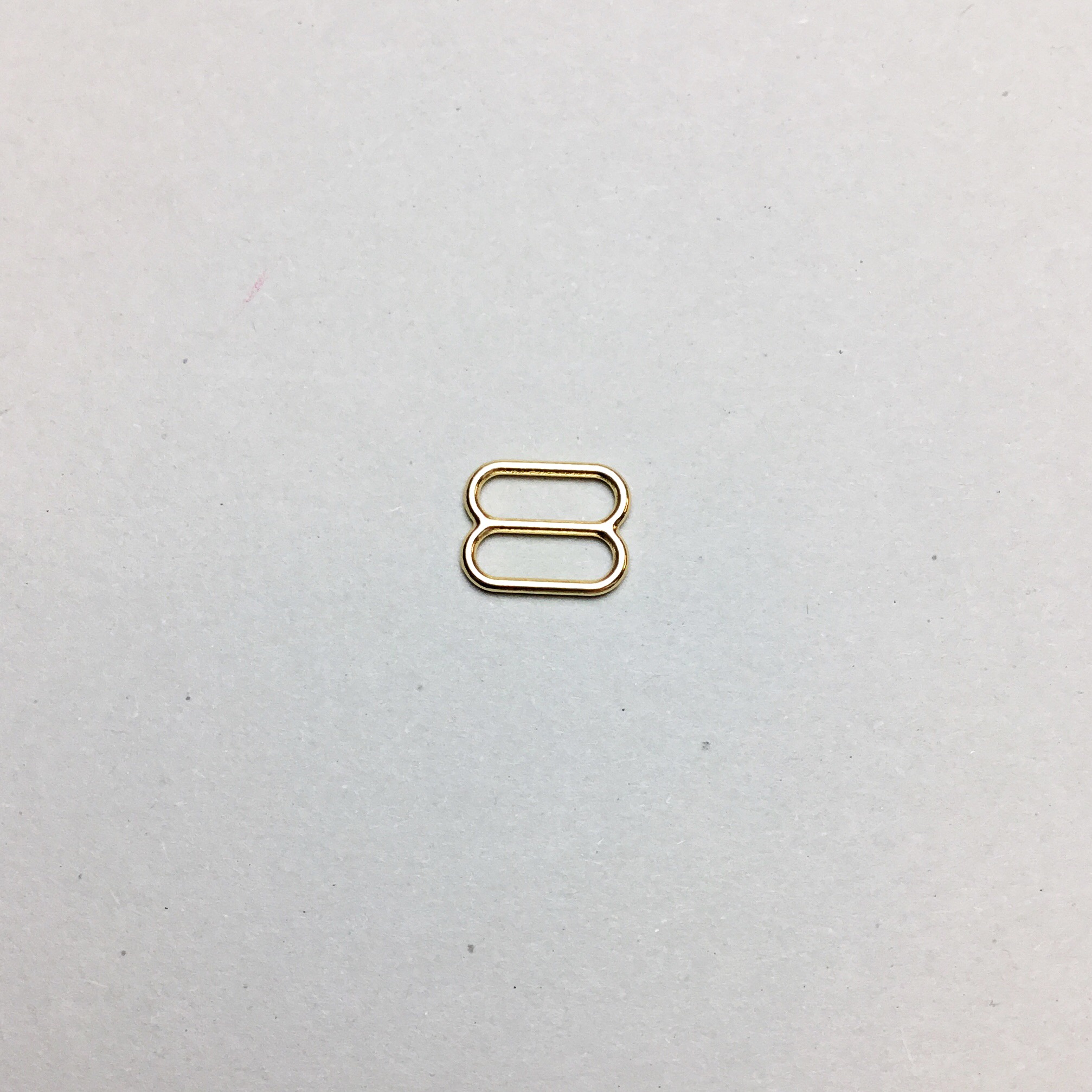 Slide 10mm - gold - rounded
