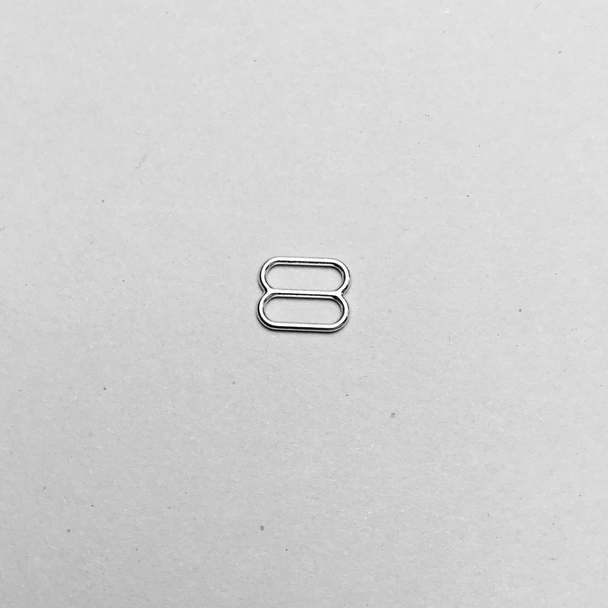 Slide 10mm - silver - rounded