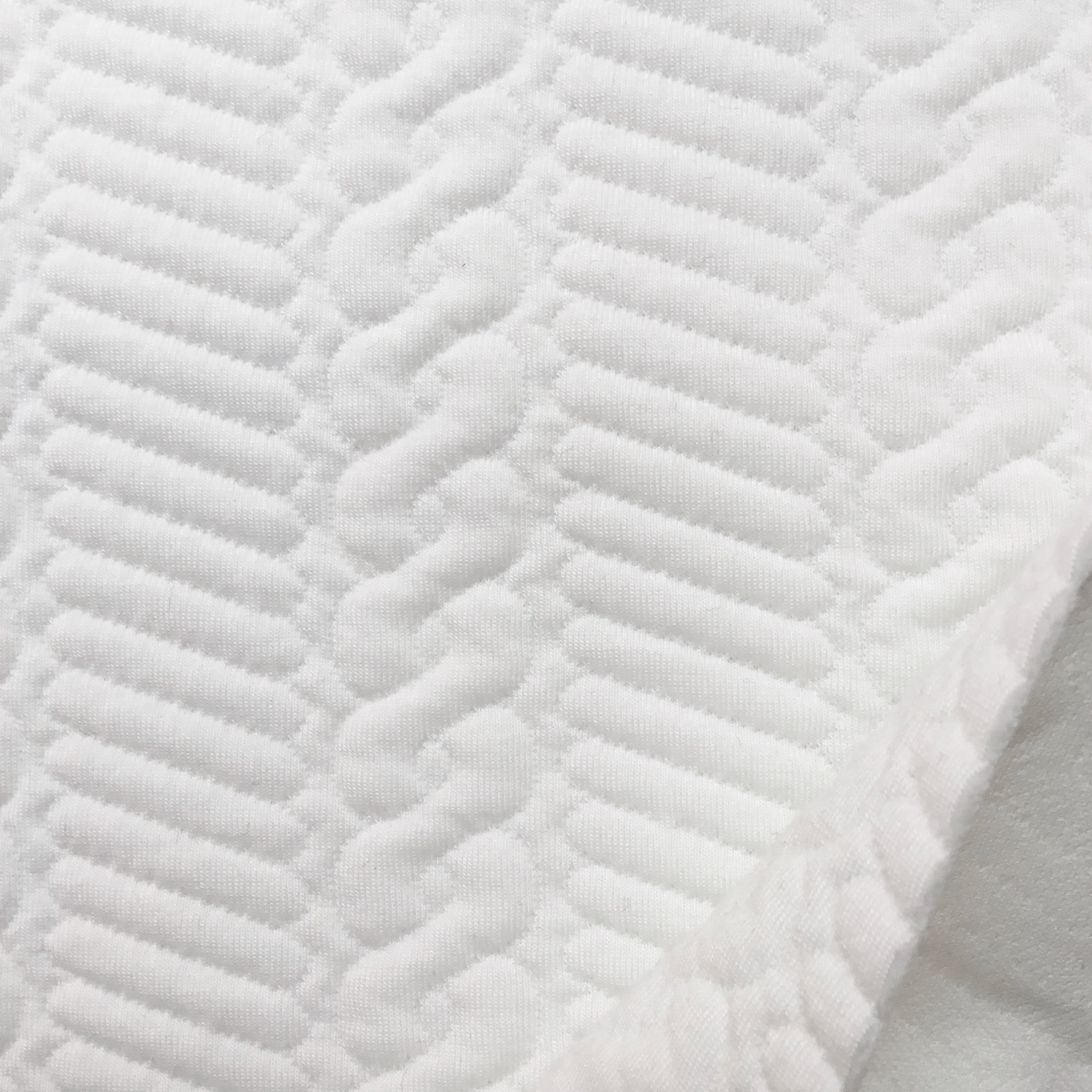 Braid pattern jacquard jersey offwhite HE314 - 3