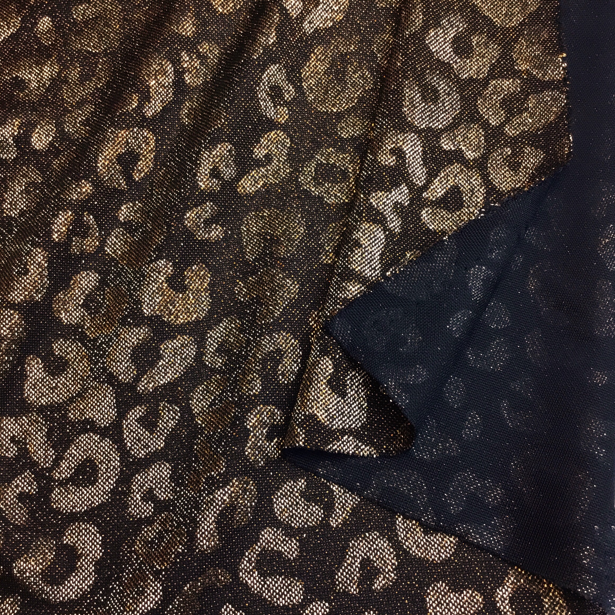 Animal lurex jersey Gold LA153 - 3
