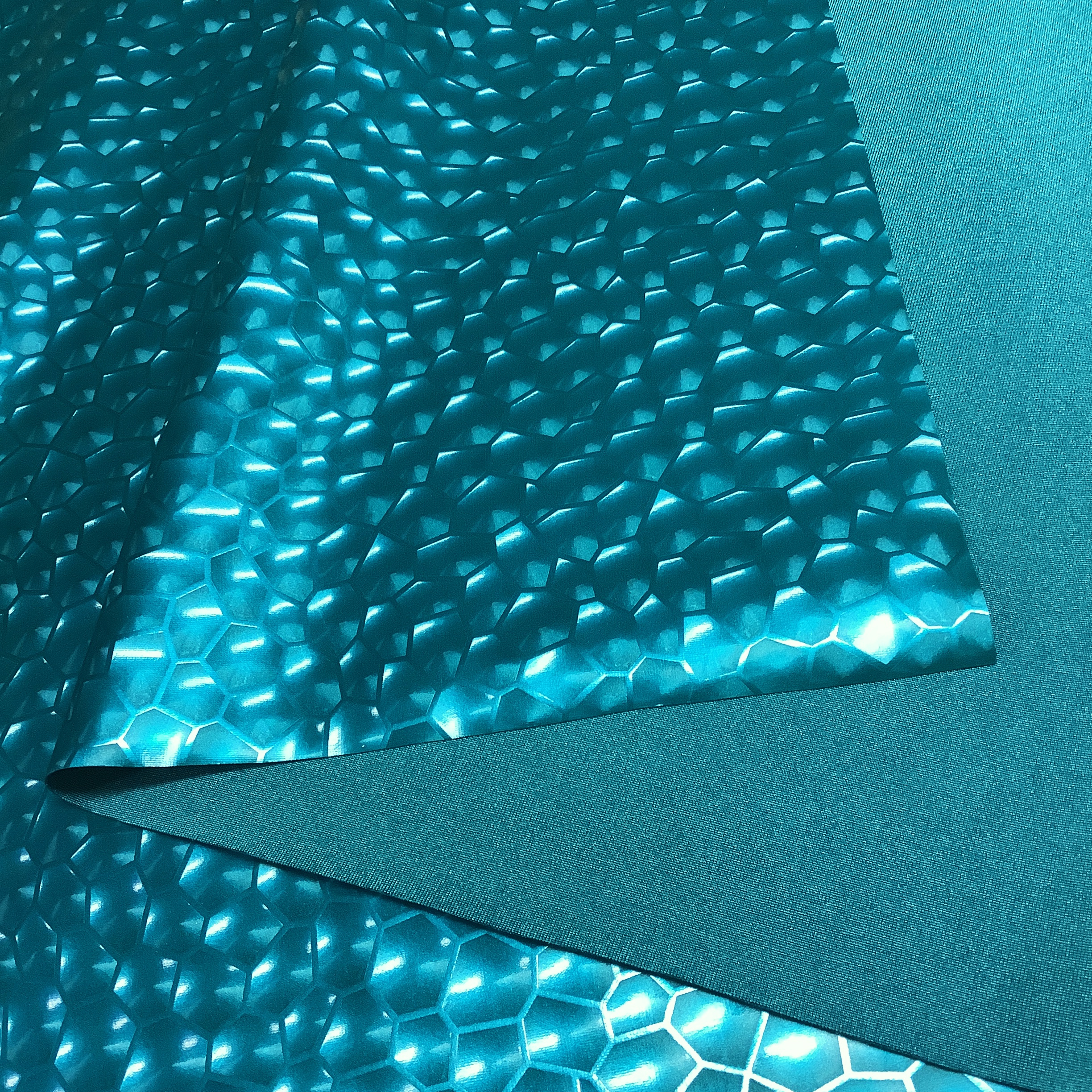 Stretch pvc 3D Turquoise LA354 - 3