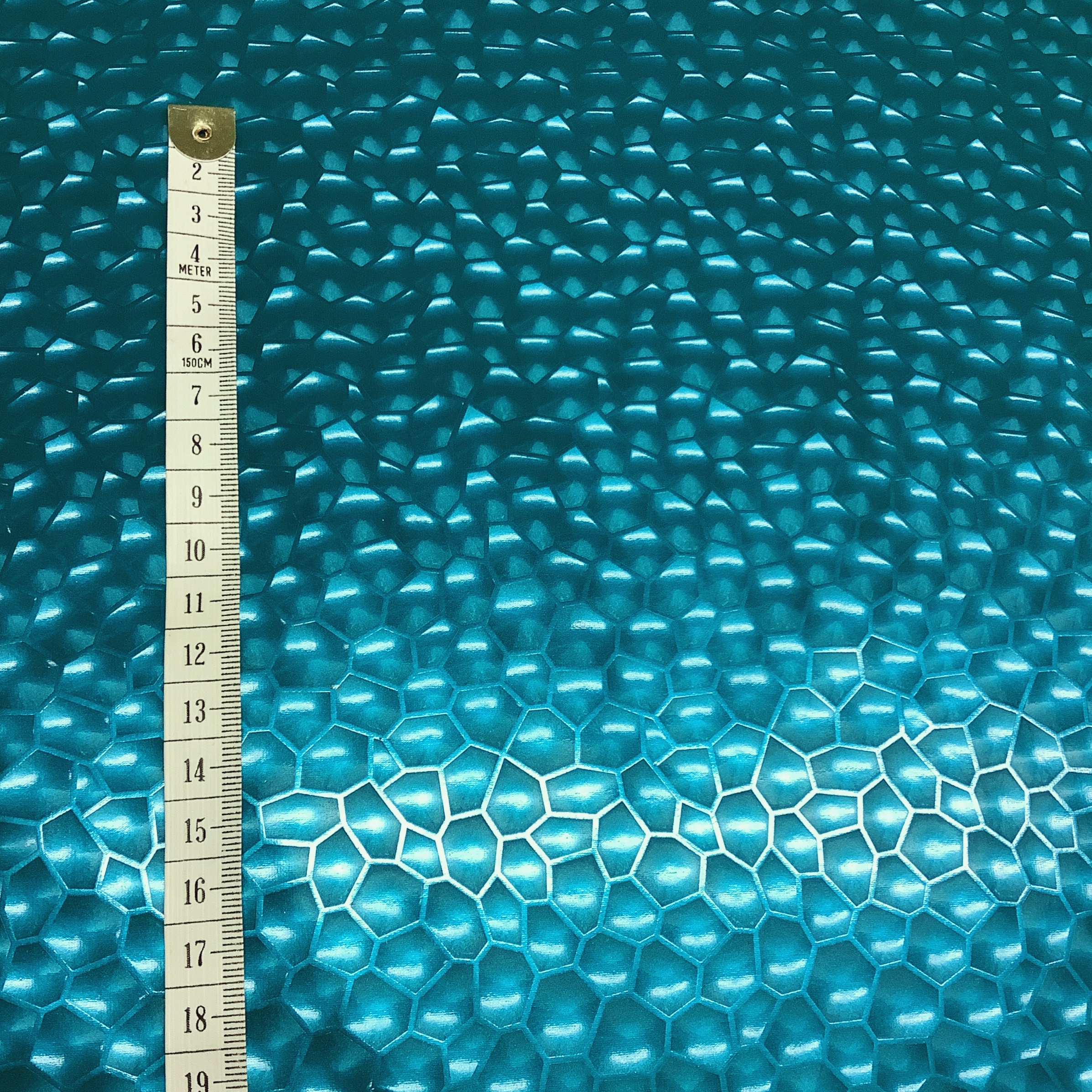 Stretch pvc 3D Turquoise LA354 - 5