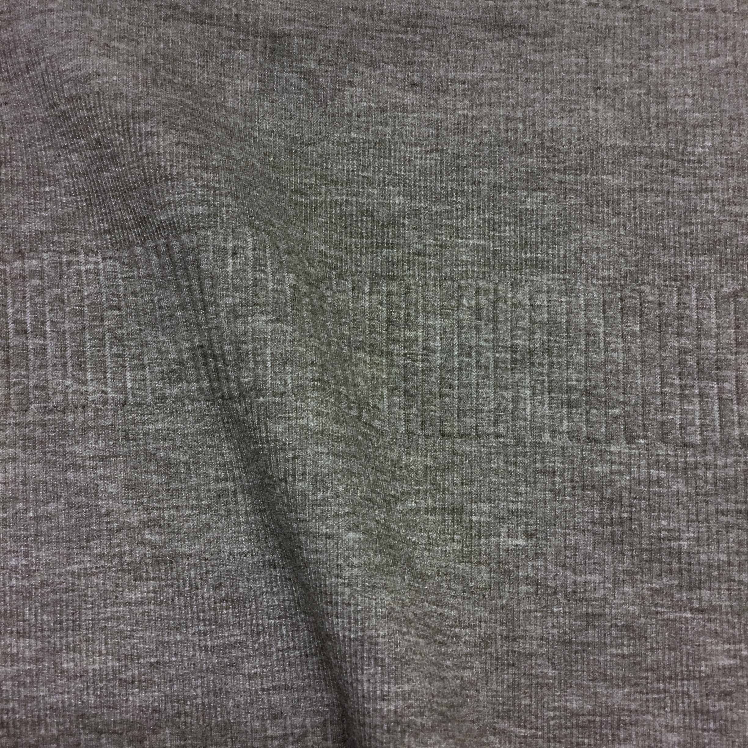 Heavy rib jersey grey melange HE957