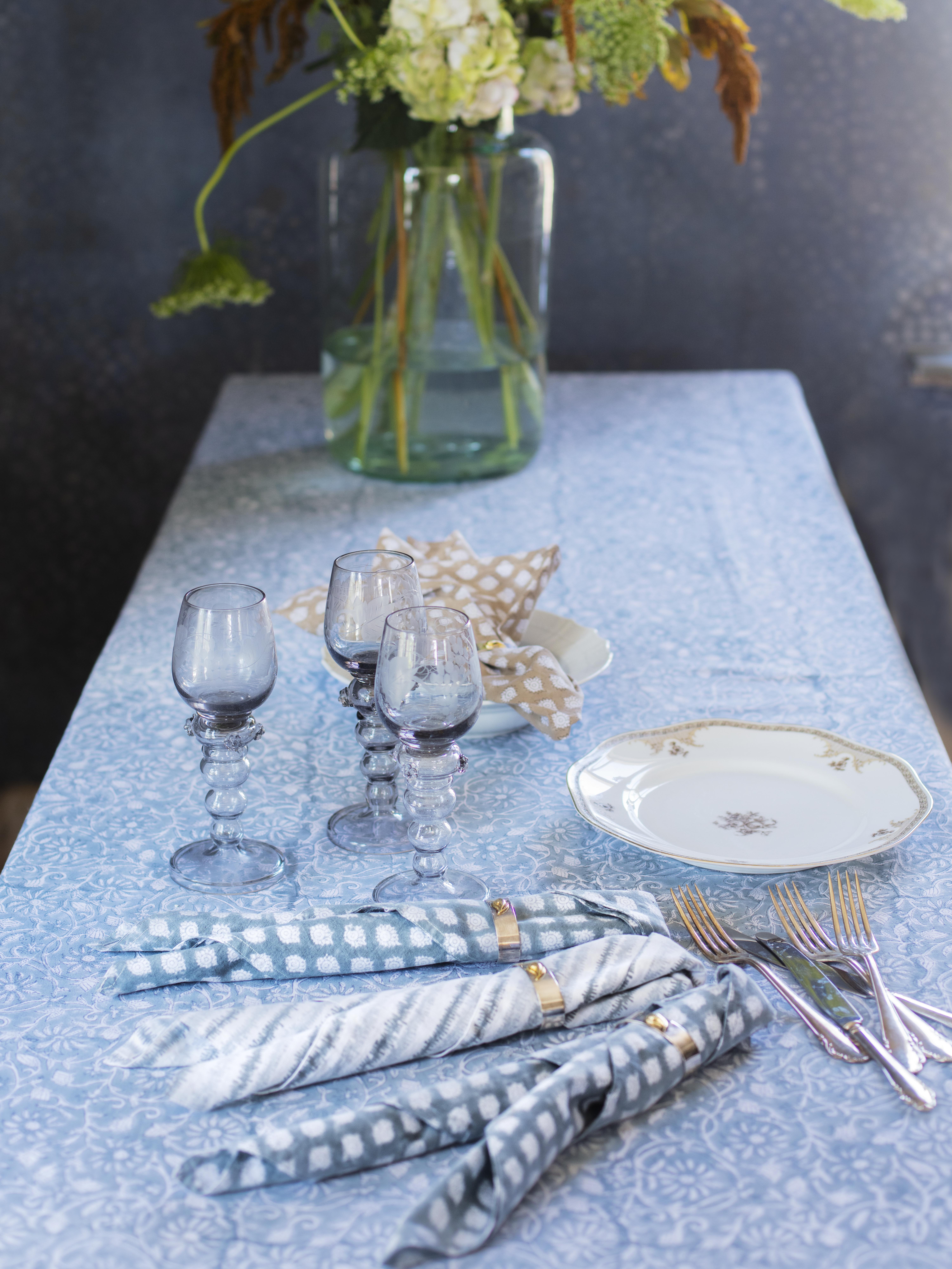 CHAMOIS Duk Margerita Chasmere Blue Bomull - 3