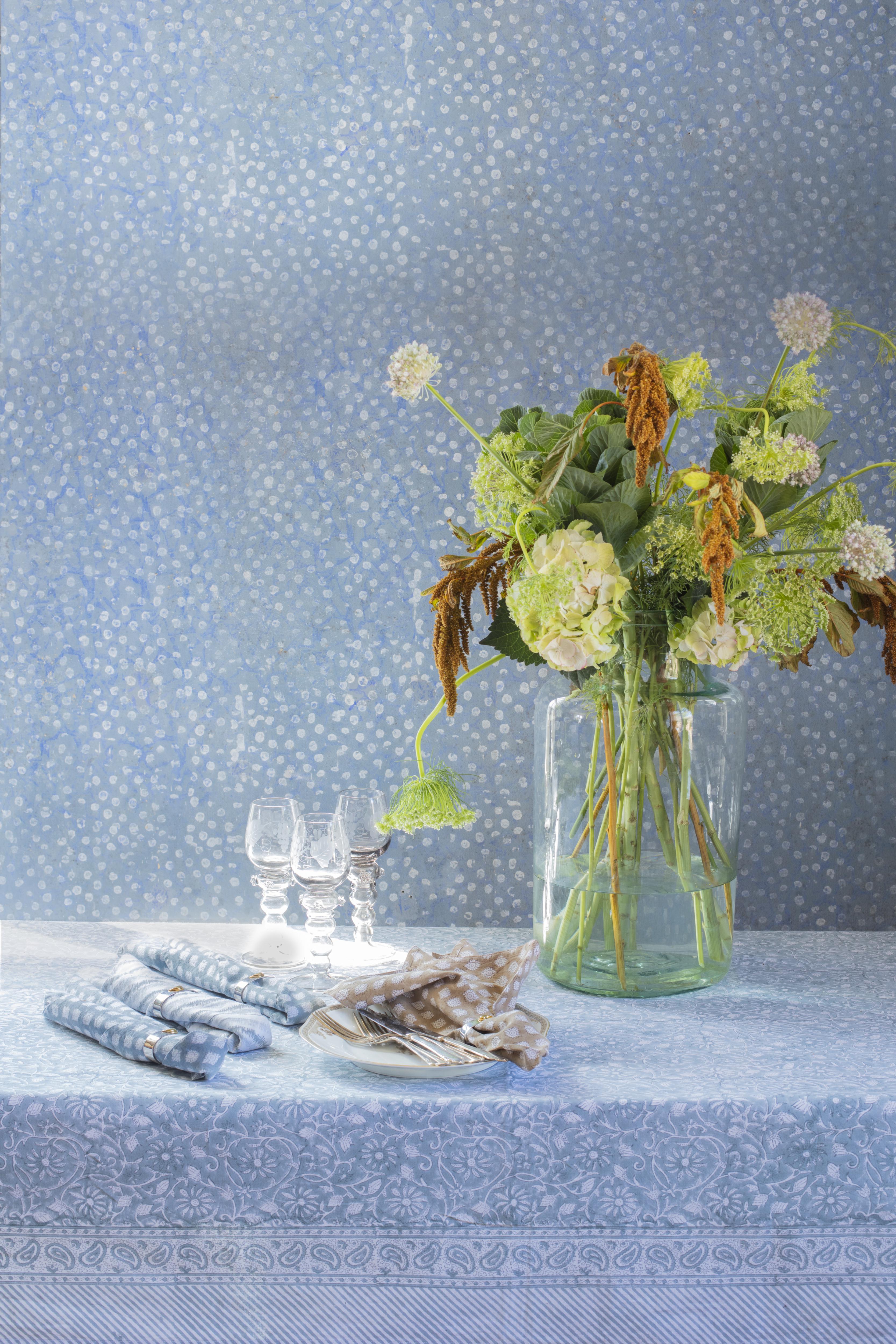 CHAMOIS Duk Margerita Chasmere Blue Bomull - 2