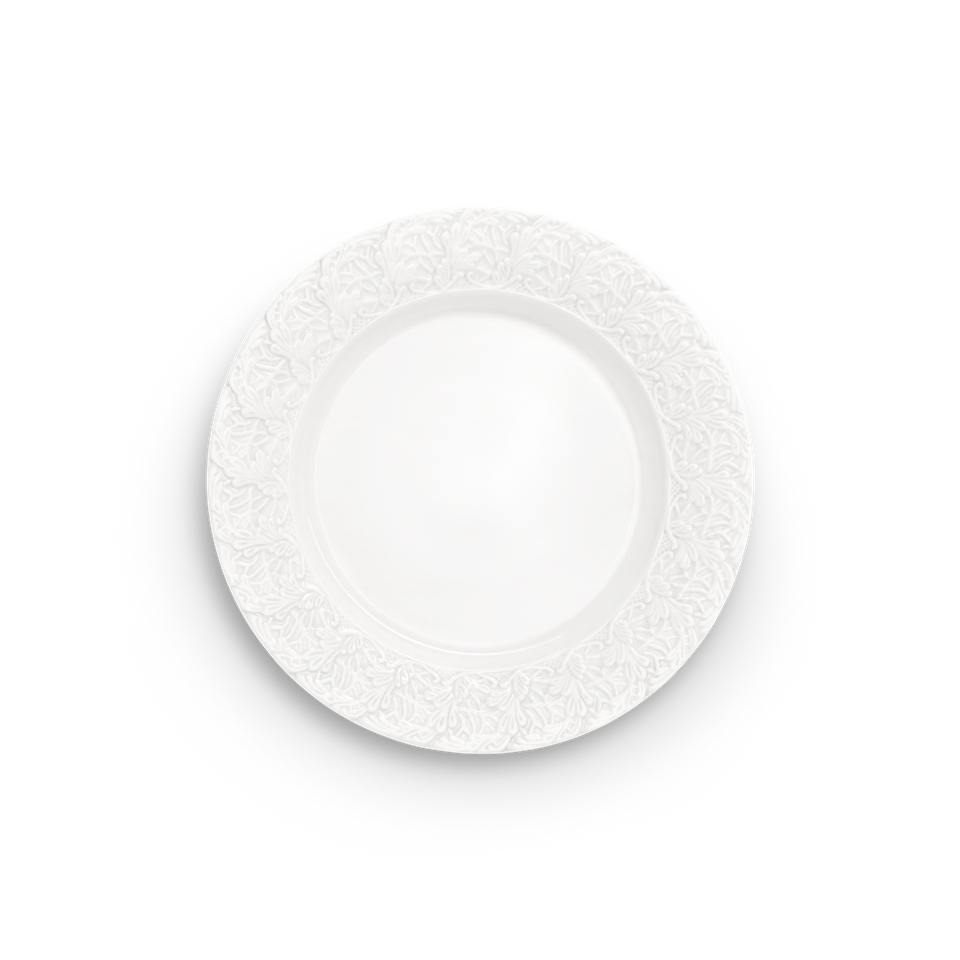 MATEUS Tallrik Spetskant 25 cm Vit