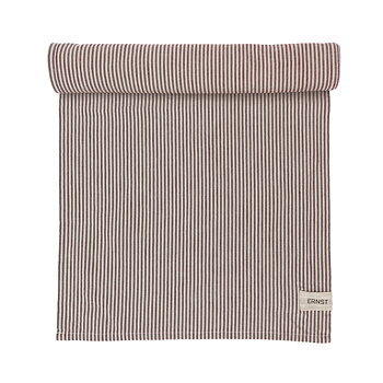 ERNST FORM Löpare randig röd/beige 45x250cm