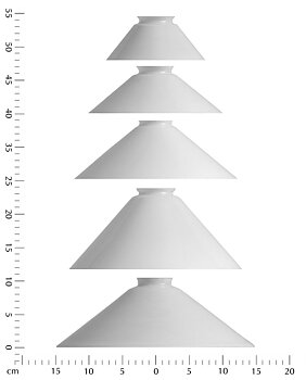 KARLSKRONA LAMPFABRIK	SKOMAKARSKÄRMAR VIT 200MM