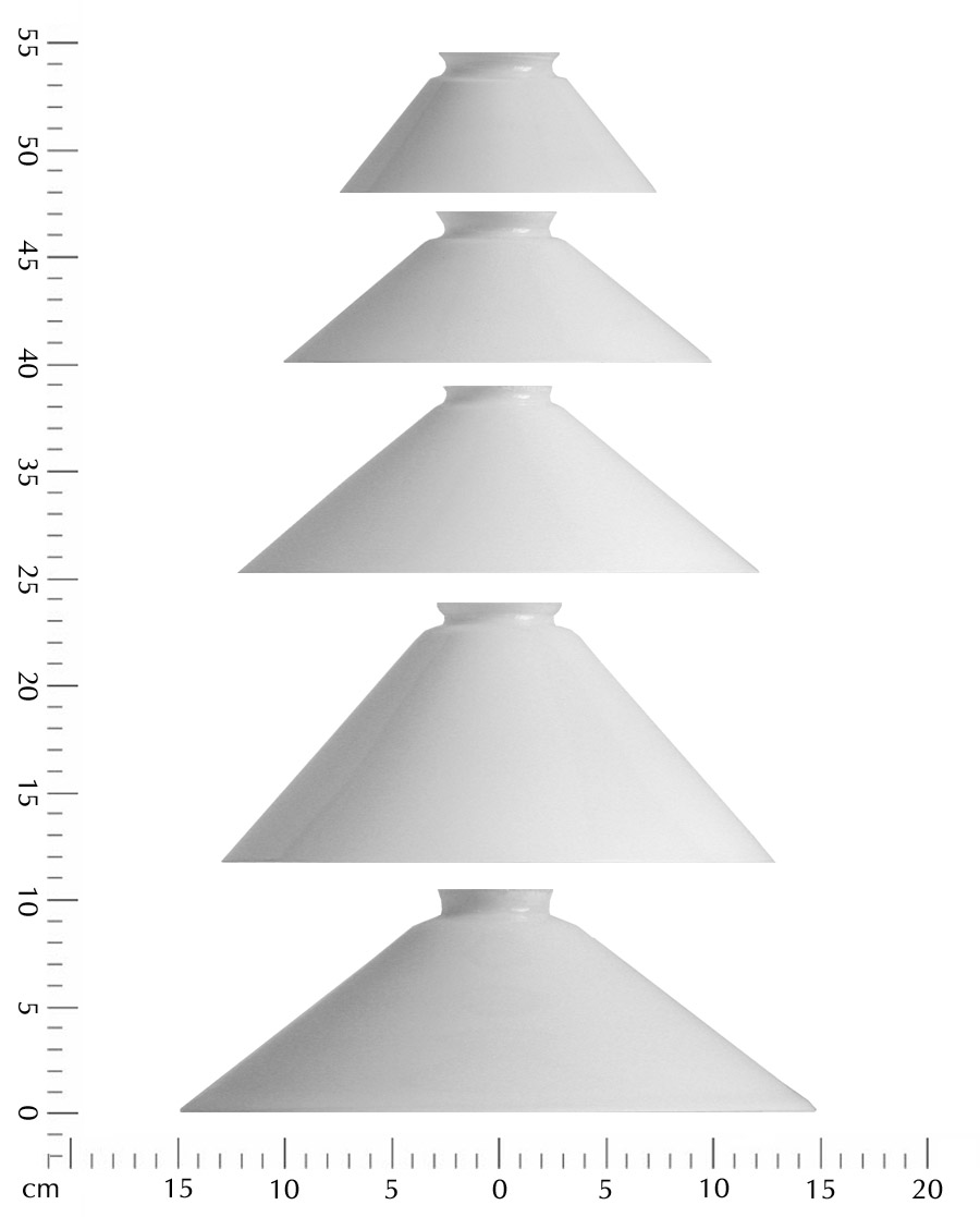 KARLSKRONA LAMPFABRIK	SKOMAKARSKÄRMAR VIT 250MM