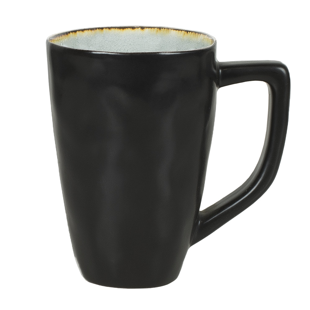 O&J Grå krackelerad Mugg