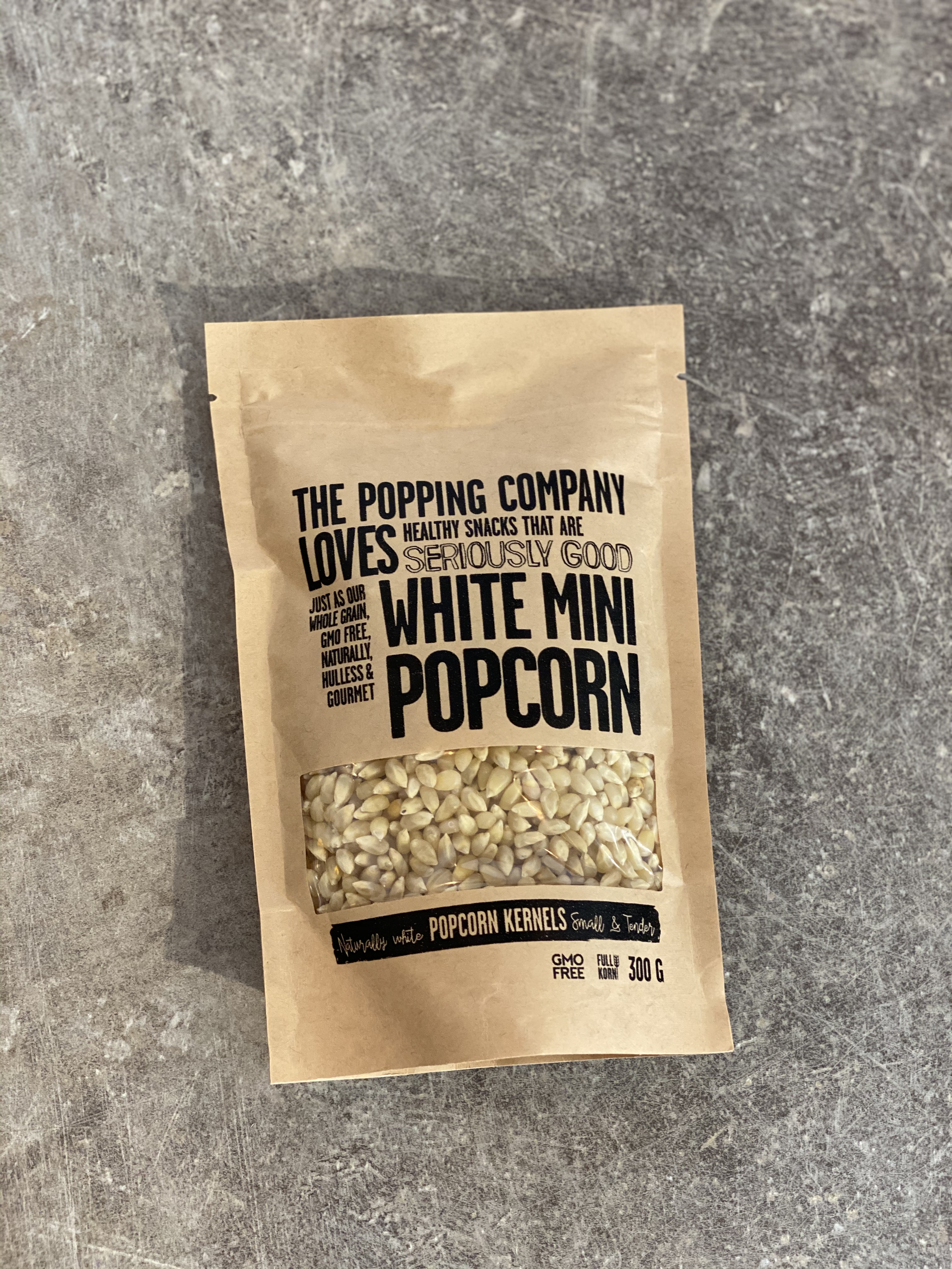 THE POPPING COMPANY White Mini Popcorn 300g