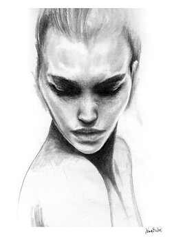 ANNA BULOW Print Face 1 30x40 cm