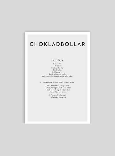 KUNSKAPSTAVLAN MINI PRINT A5 CHOKLADBOLLAR