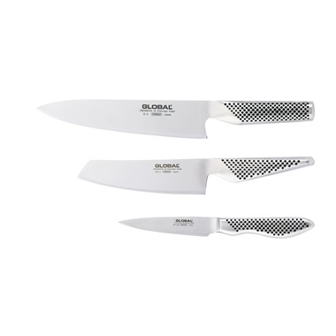 GLOBAL Knivset med tre knivar G-2, G5 & GS-38